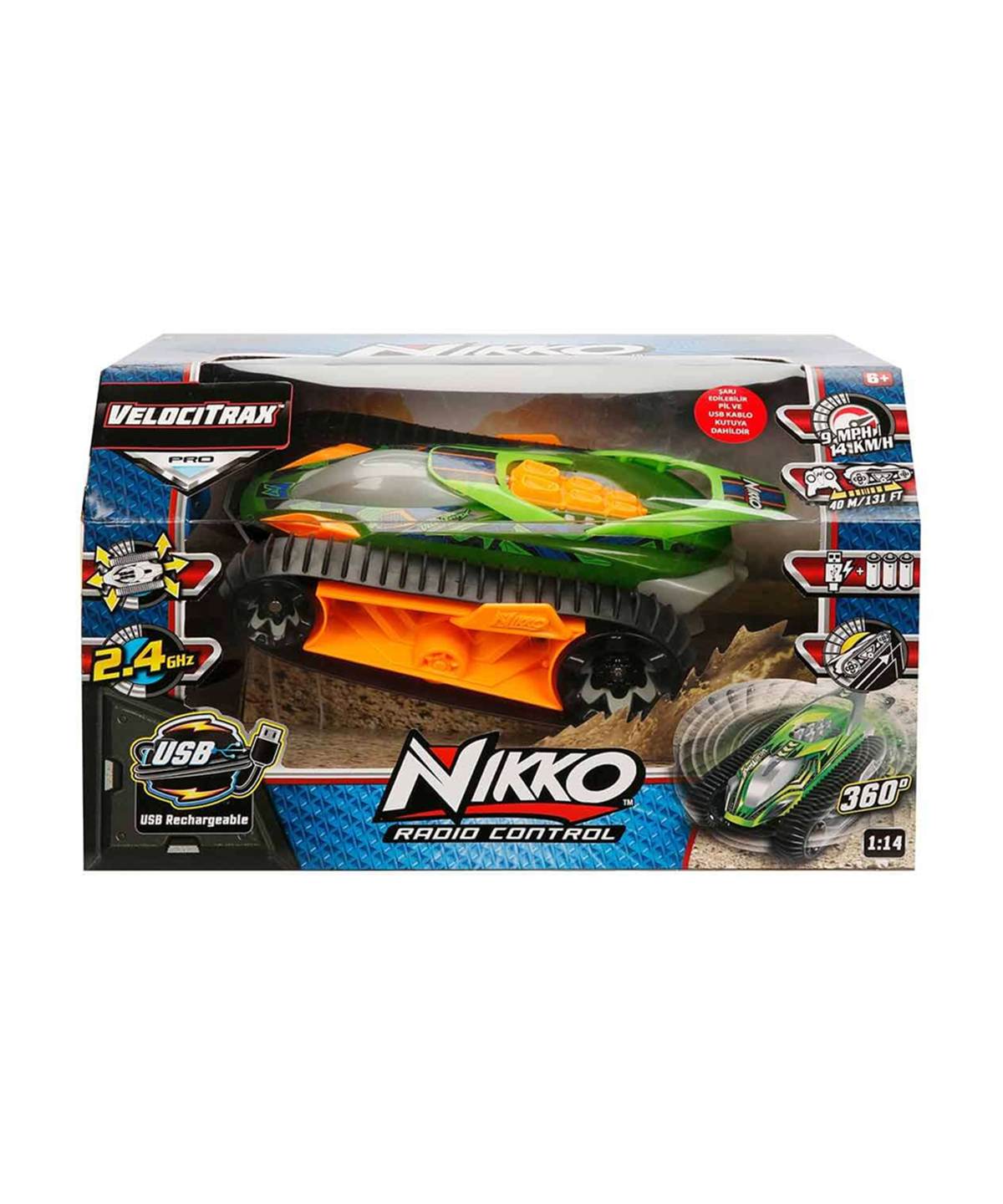 Breadcrumbut, Sunman, 1:14 Nikko VelociTrax Uzaktan Kumandalı Araba 00309 Yeşil