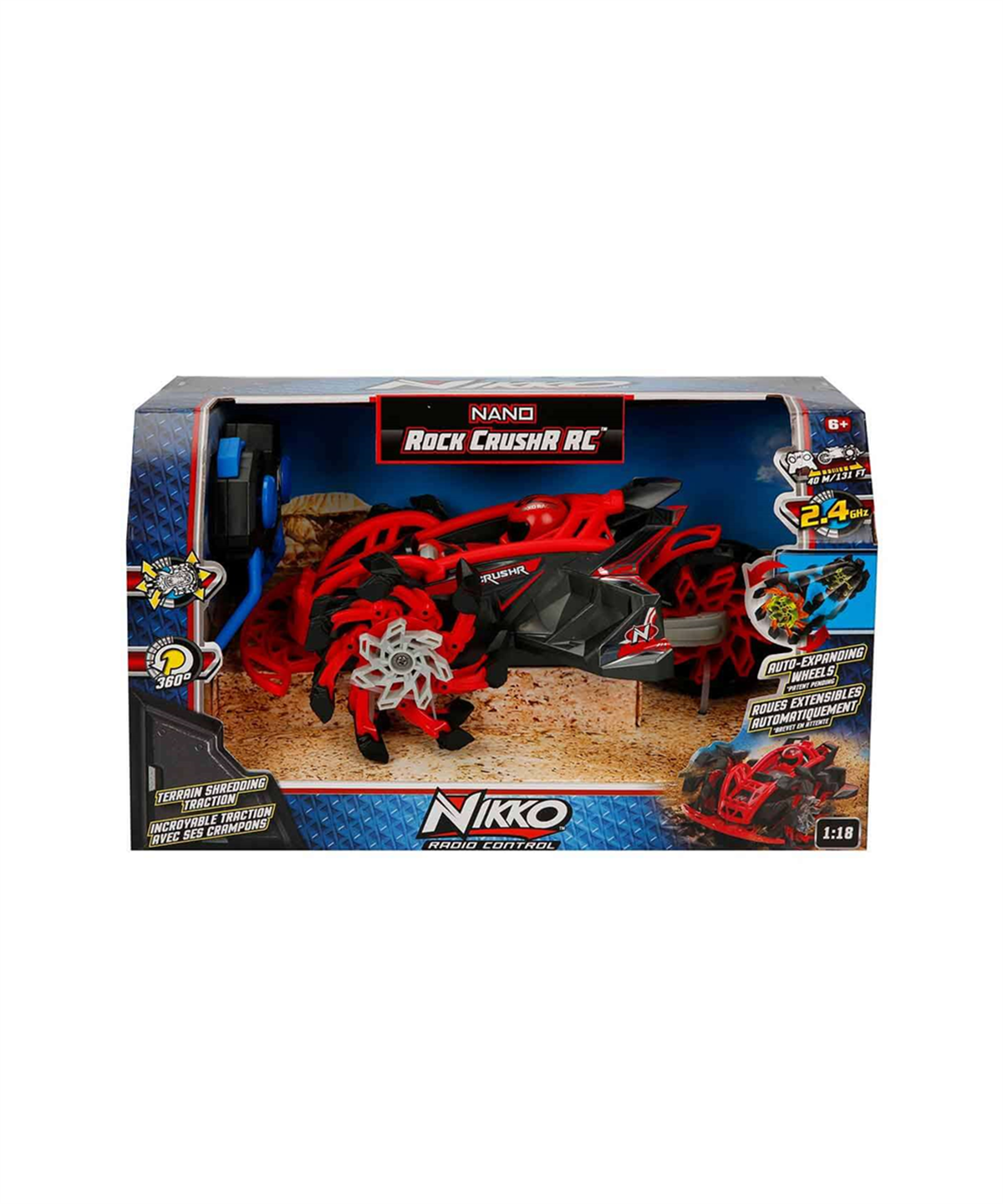 Breadcrumbut, Sunman, 1:18 Nikko Rock CrushR RC Uzaktan Kumandalı Araba 03102 Kırnızı