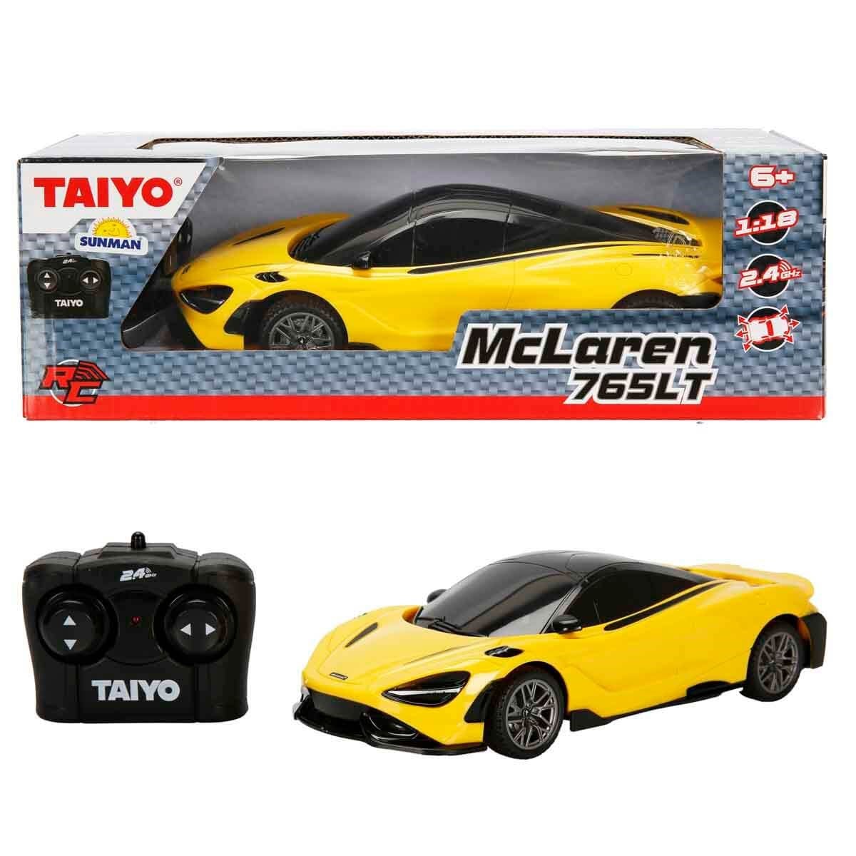 Breadcrumbut, Sunman, 1:18 Uzaktan Kumandalı Model Araba 18152 Mclaren 765lt Sarı