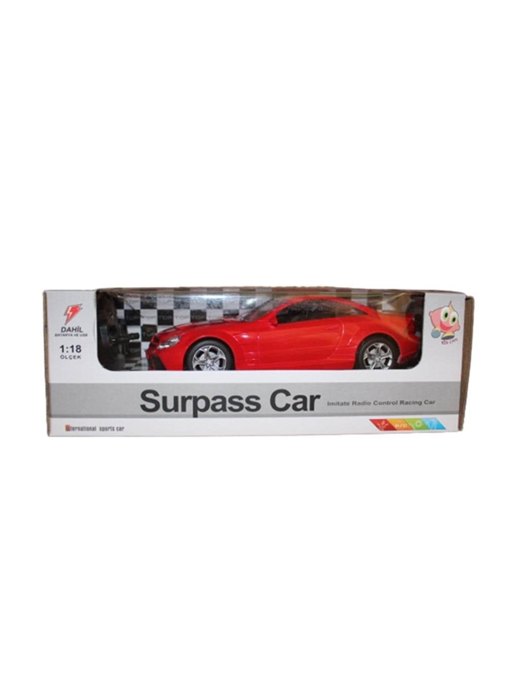 Breadcrumbut, BİRCAN, 1:18 Uzaktan Kumandalı Şarjlı Spor Araba Kırmızı 458 97273