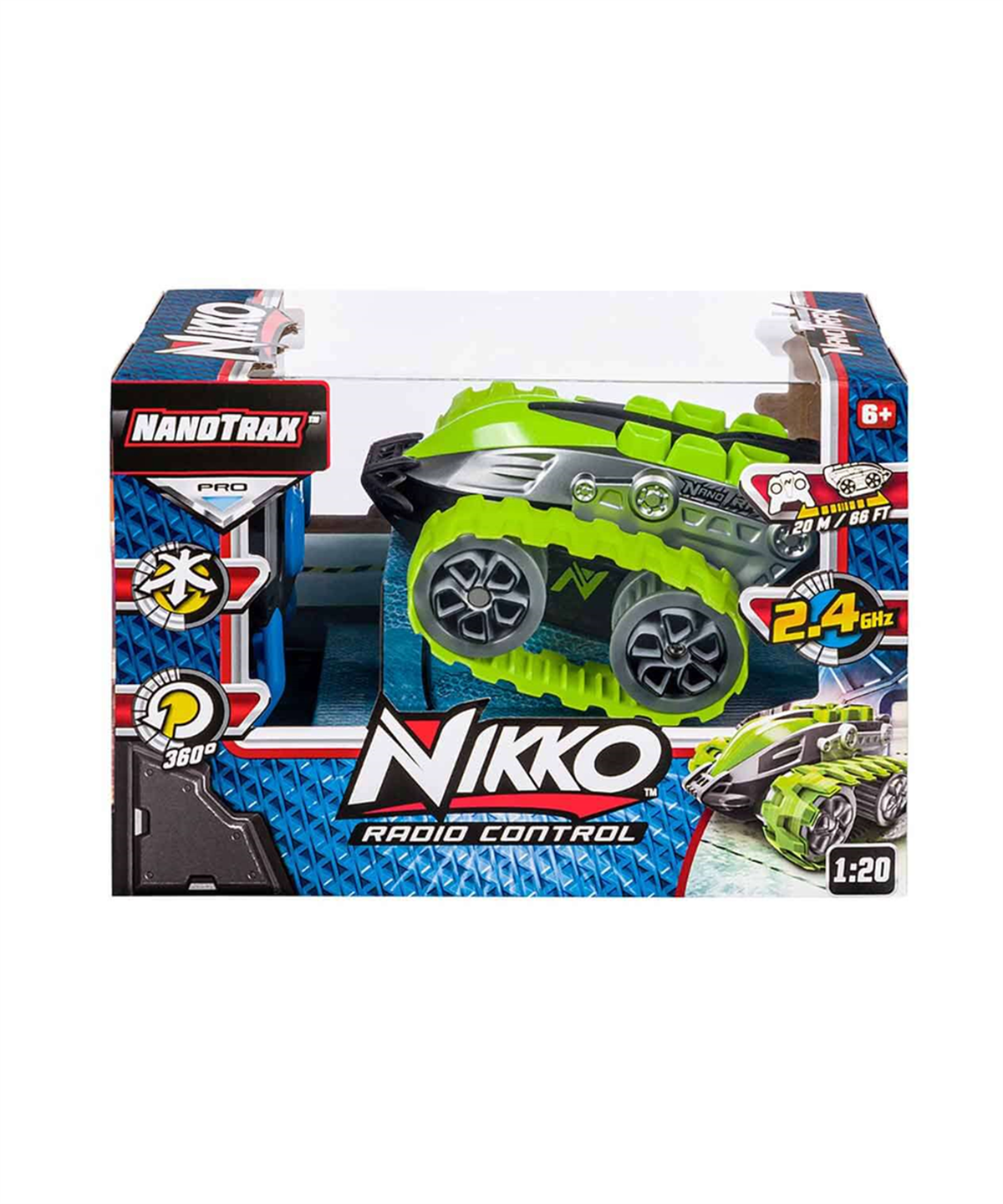 Breadcrumbut, Sunman, 1:20 Nikko Rc Nanotrax Uzaktan Kumandalı Araba 01801 Yeşil