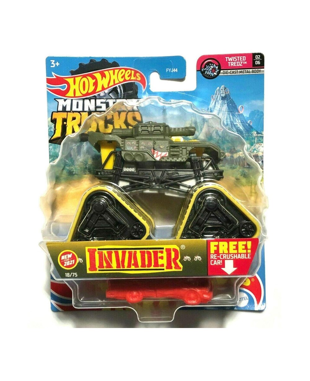Breadcrumbut, Hot Wheels, 1:64 Hot Wheels Monster Trucks Araba FYJ44 GTH73 Invader