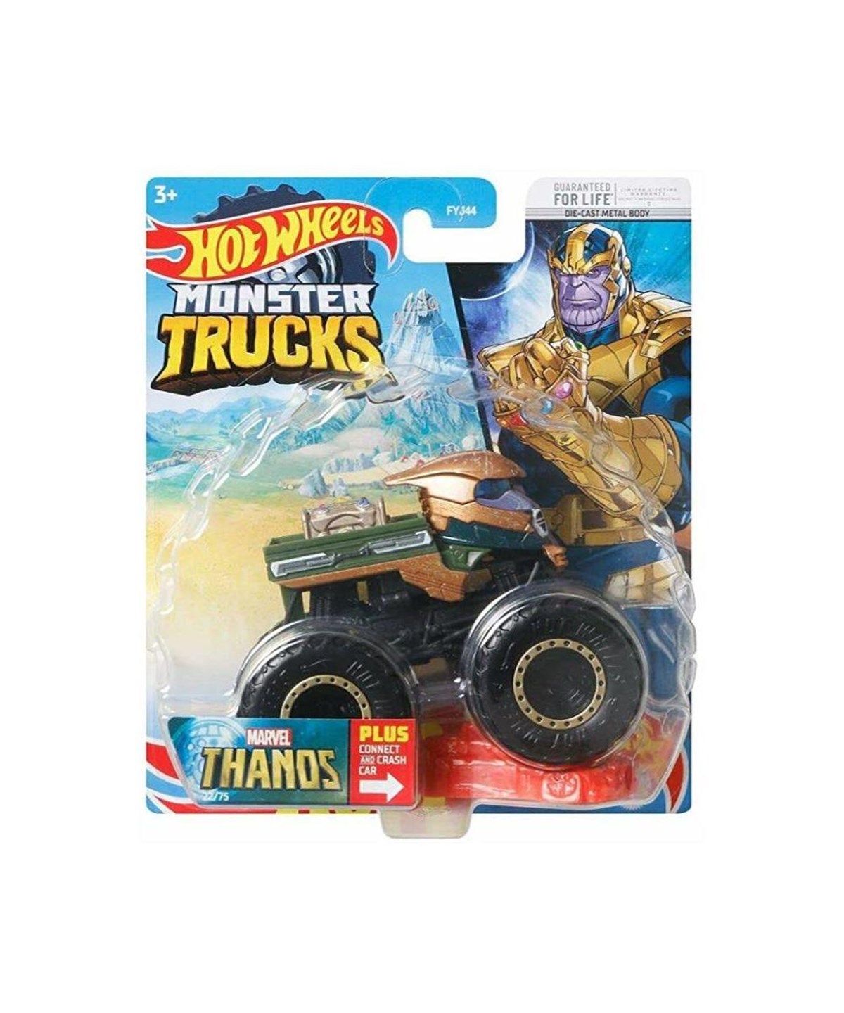 Breadcrumbut, Hot Wheels, 1:64 Hot Wheels Monster Trucks Araba FYJ44 HHH73 Marvel Thanos