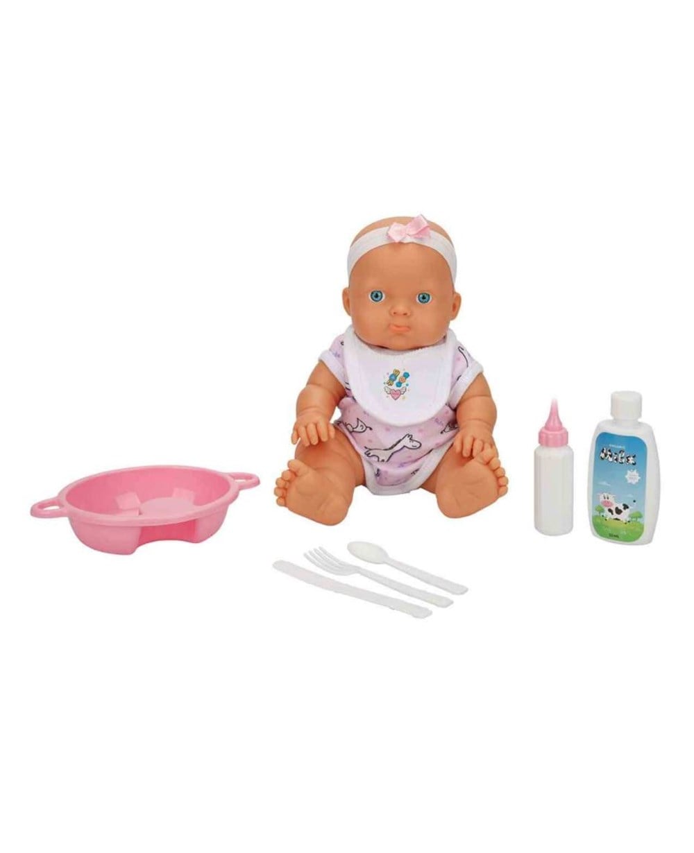 Breadcrumbut, Sunman, Ada Bebek Gülen Bebeğim Yemek Seti 23 cm 31650 Pembe