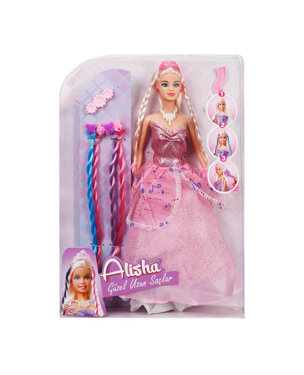 Breadcrumbut, Sunman, Alisha Güzel Uzun Saçlı Prenses 08362 Pembe Elbise