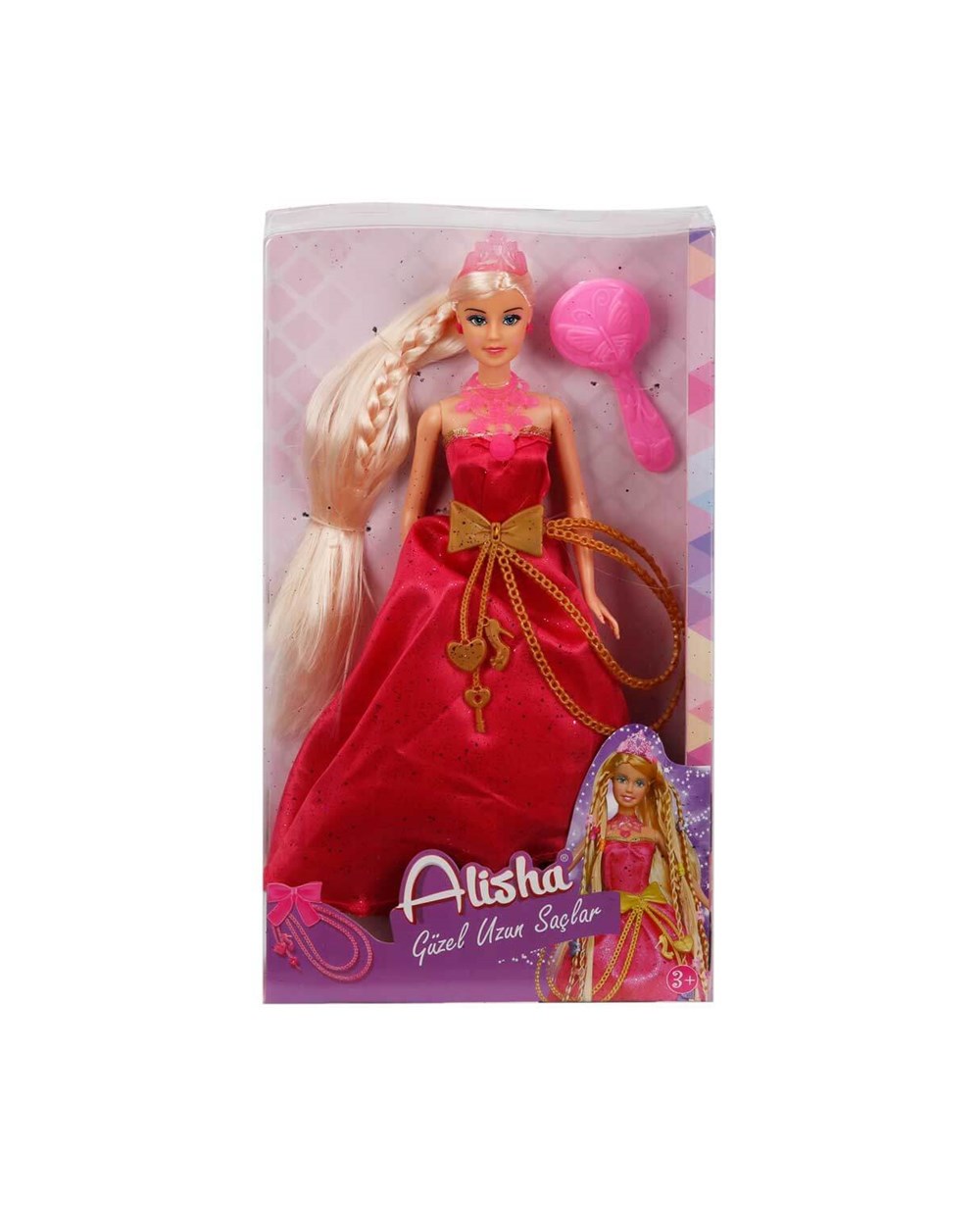 Breadcrumbut, Sunman, Alisha Uzun Saçlı Prenses 08355 Pembe Elbise