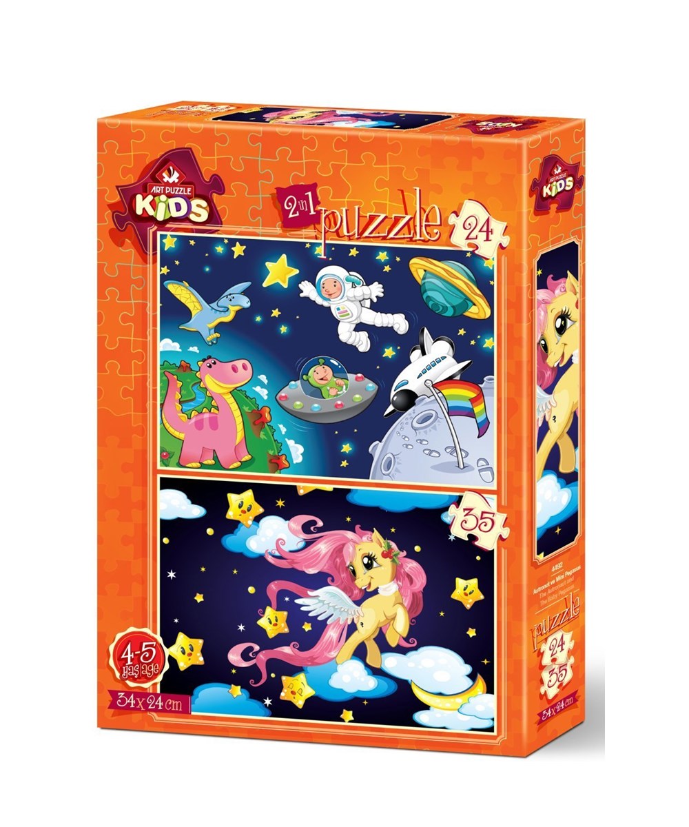 Breadcrumbut, ART PUZZLE, ASTRONOT VE MİNİ PEGASUS - 24+35 PARÇA