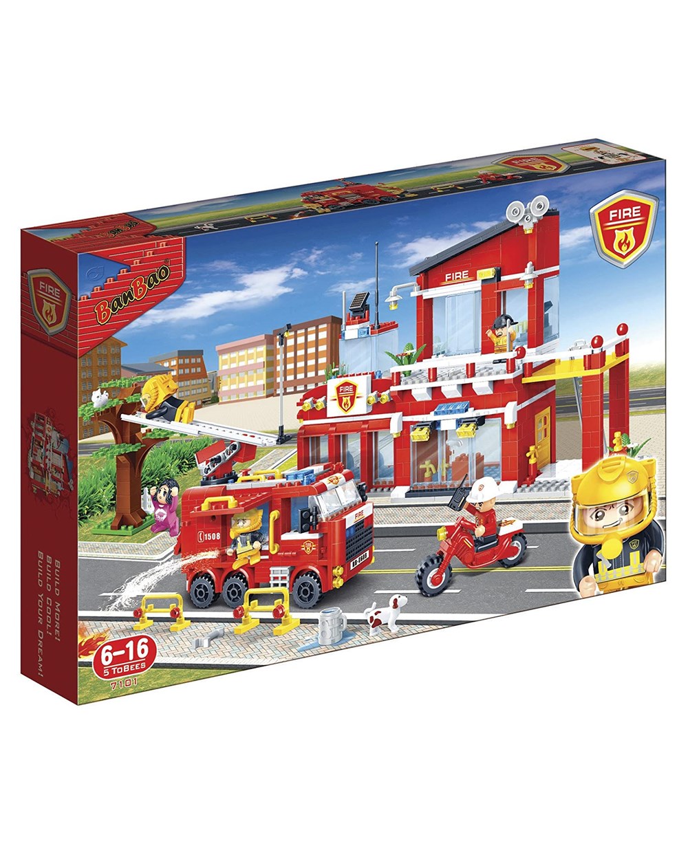 Breadcrumbut, Banbao, BANBAO City İtfaiye İstasyonu 828 Parça Lego Seti