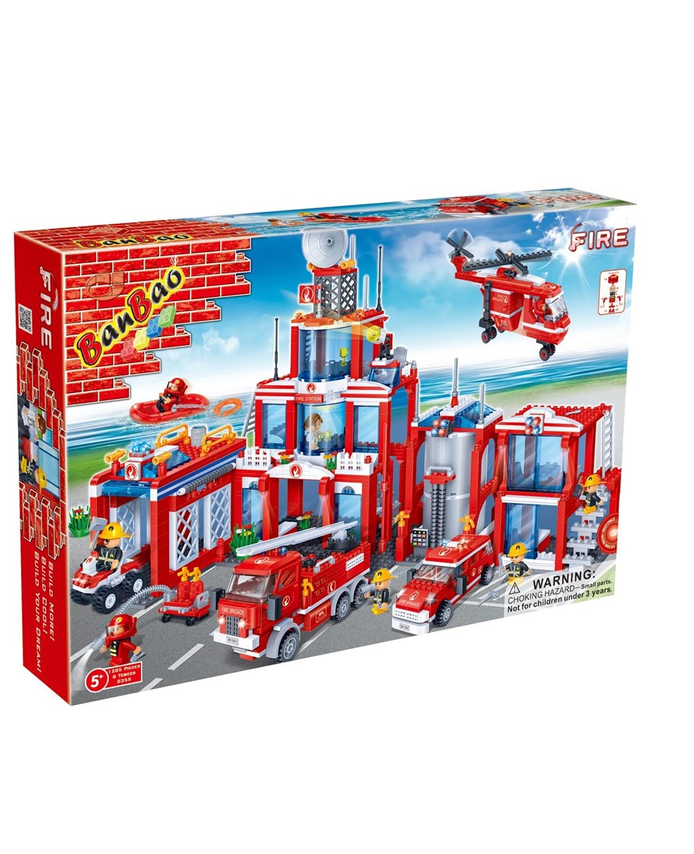 Breadcrumbut, Banbao, BANBAO City İtfaiye İstasyonu 1285 Parça Lego Seti