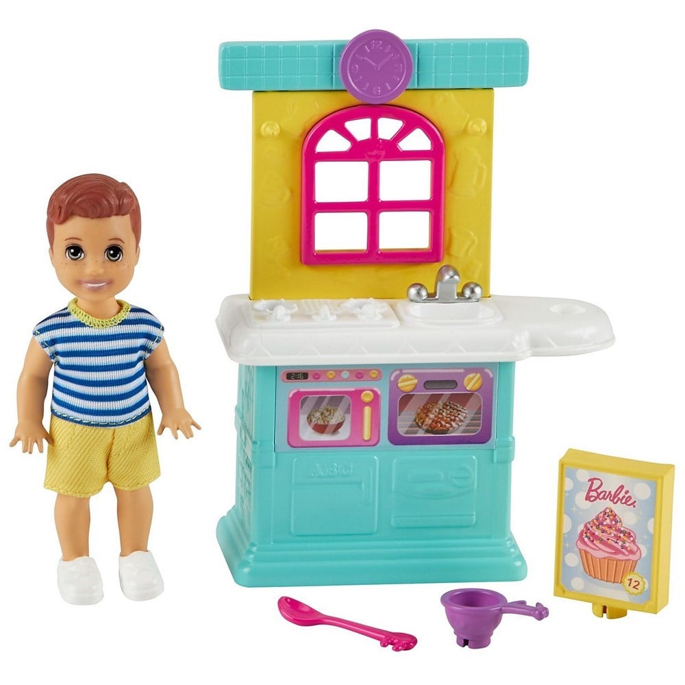 Breadcrumbut, Barbie,  Barbie Bebek Bakıcılığı Oyun Seti FXG94 GRP16