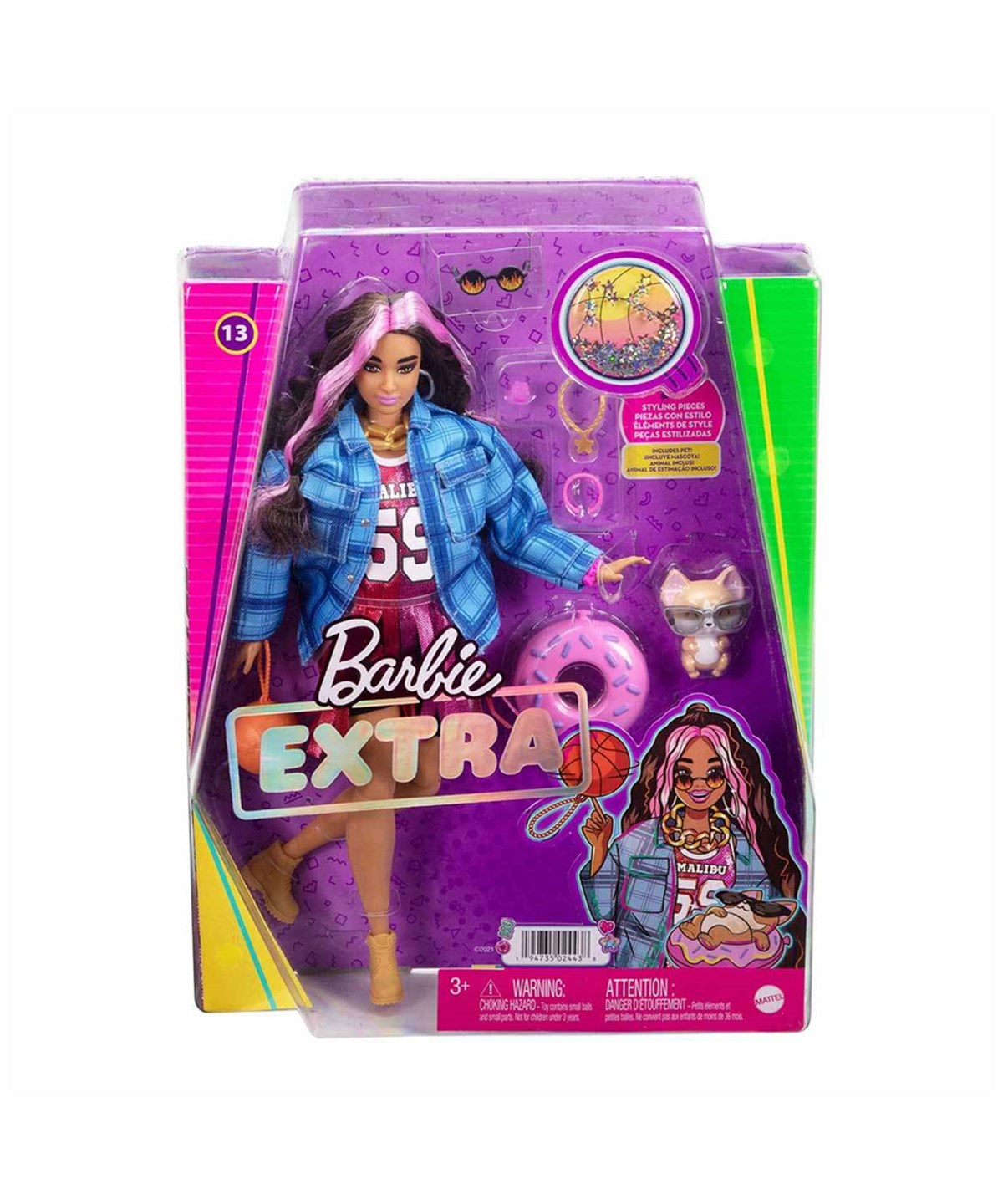 Breadcrumbut, Barbie, Barbie Extra Ekose Ceketli Bebek HDJ46