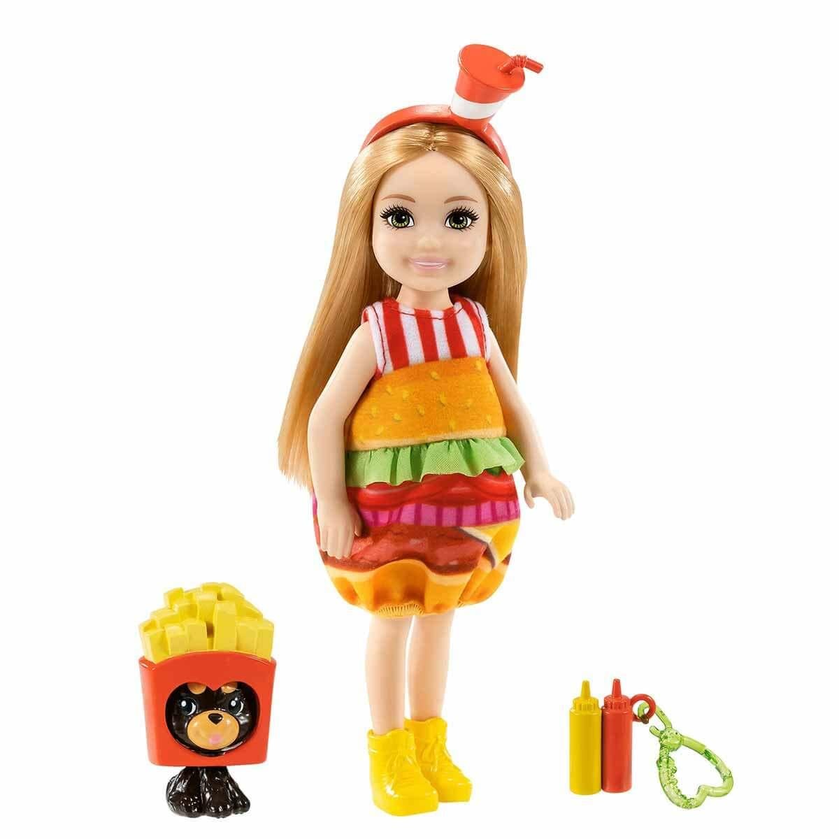 Breadcrumbut, Barbie, Barbie Kostümlü Chelsea ve Hayvancığı Oyun Setleri GHV69 GRP69