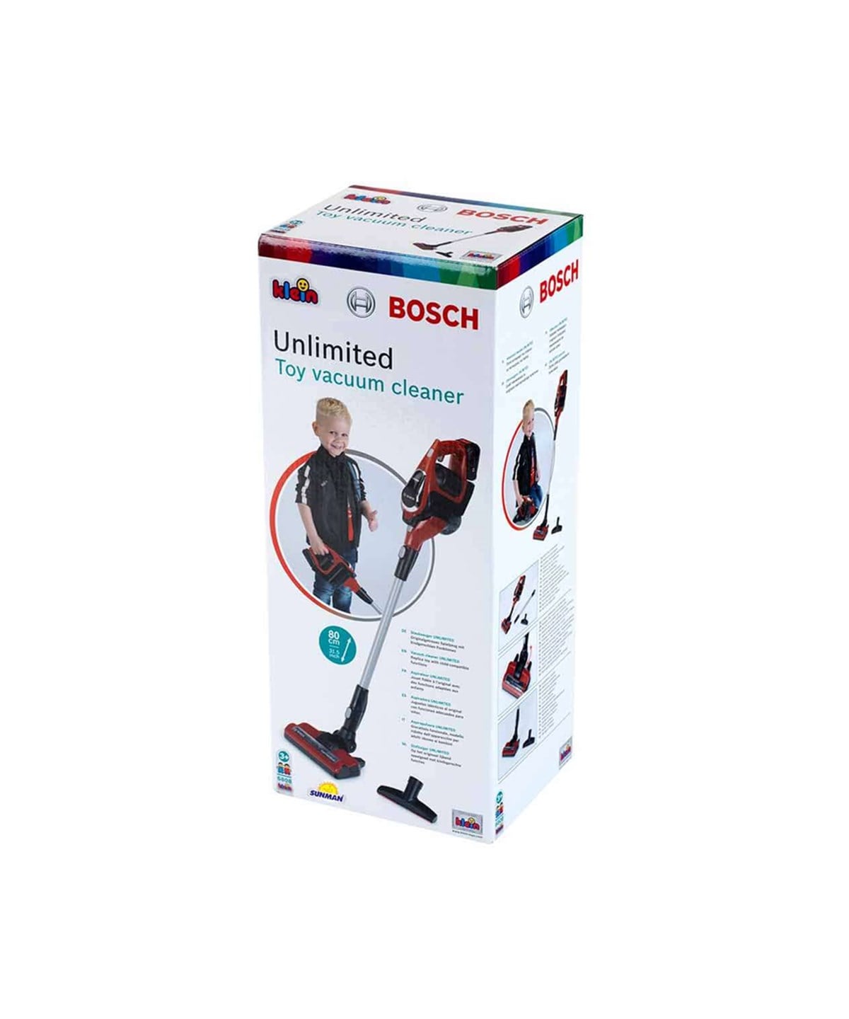 Breadcrumbut, Sunman, Bosch Unlimited Sesli Ve Işıklı Oyuncak Dikey Süpürge Kırmızı