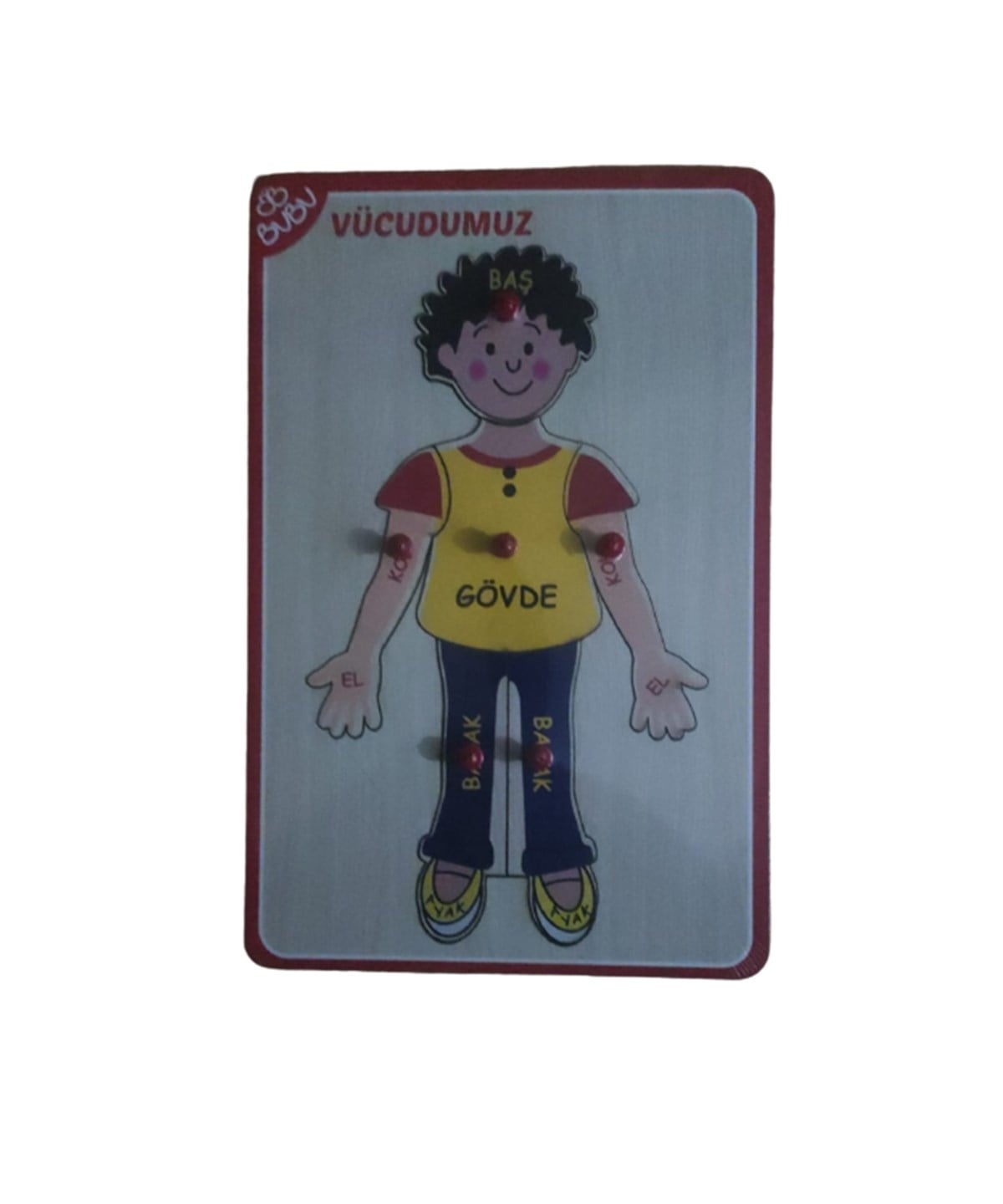 Breadcrumbut, BuBu, Bubu Ahşap Bul-Tak Puzzle Vücudumuz Erkek AP0067