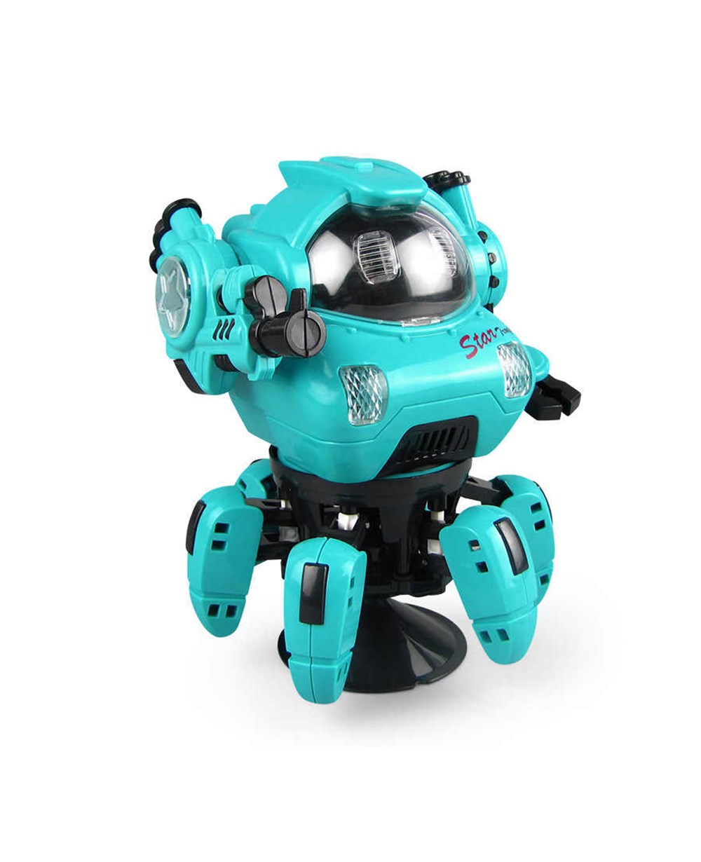 Breadcrumbut, Ceren, C-TOY Işıklı ve Sesli 360 Derece Dönebilen Yıldız Asker Robot 01180 Yeşil