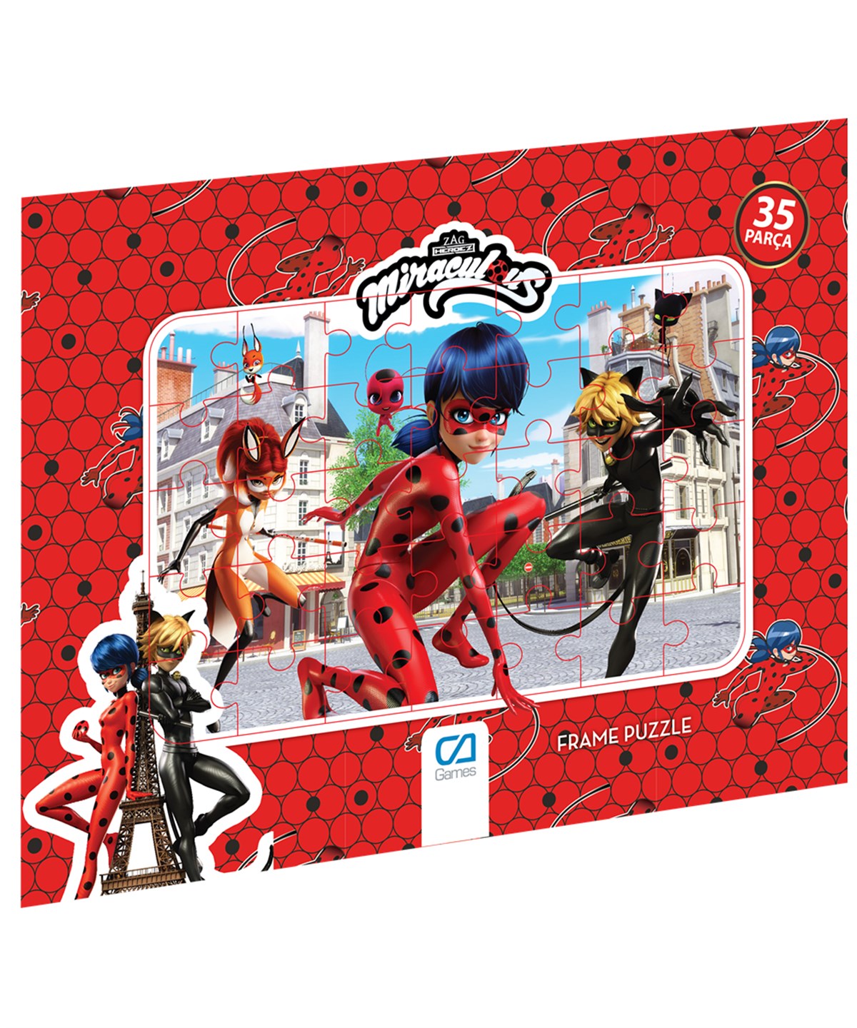 Breadcrumbut, CA Games, CA Games 5022 Miraculous Frame Puzzle 35 40343