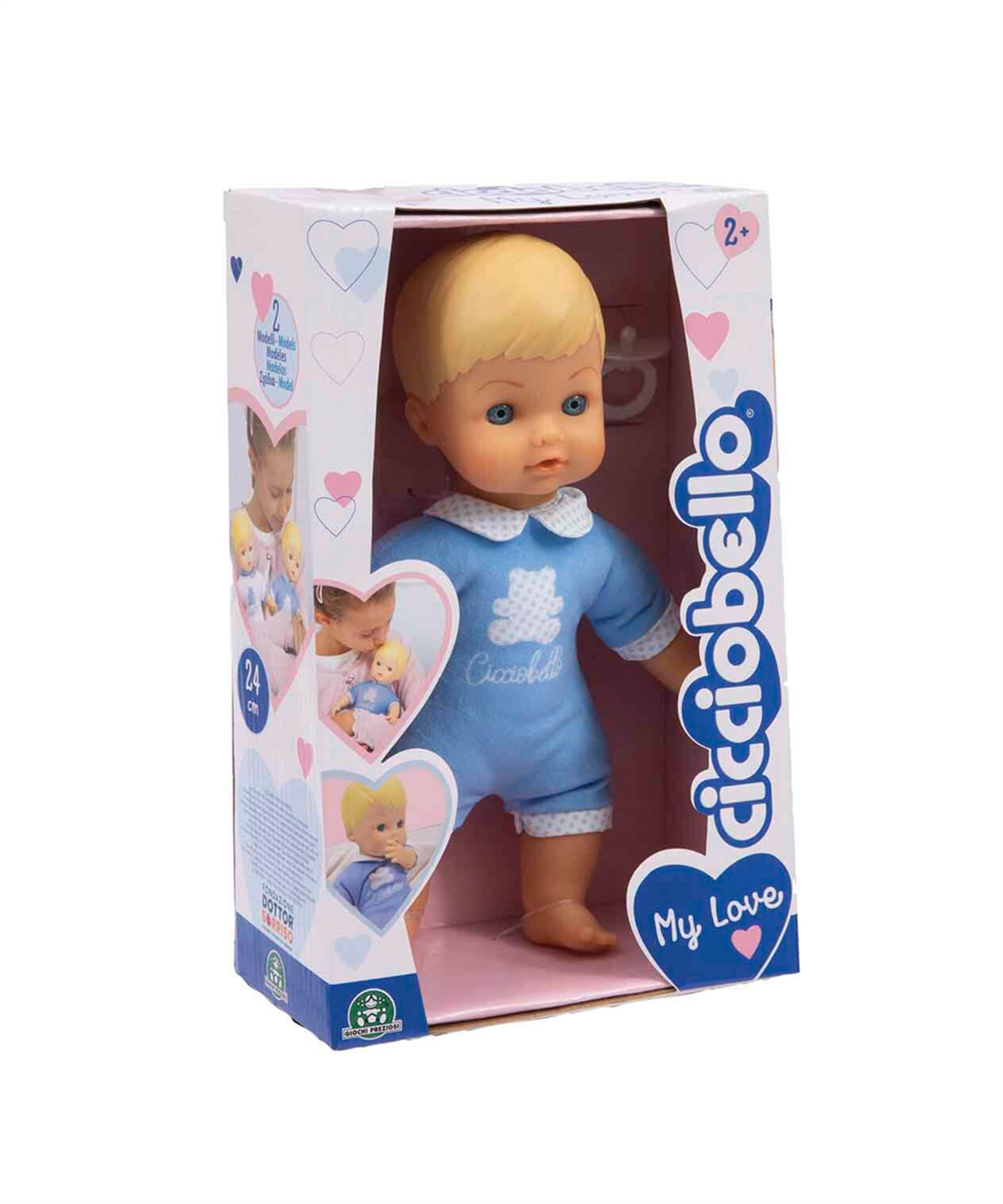 Breadcrumbut, Cicciobello, Cicciobello Yumuş Bebek 24 cm CCBA6000 Mavi Tulum