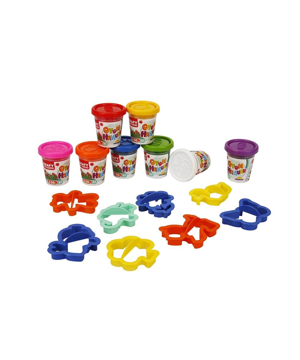 Breadcrumbut, Sunman, Crafy 8 Renk 16 Parça Oyun Hamuru Seti 400 gr