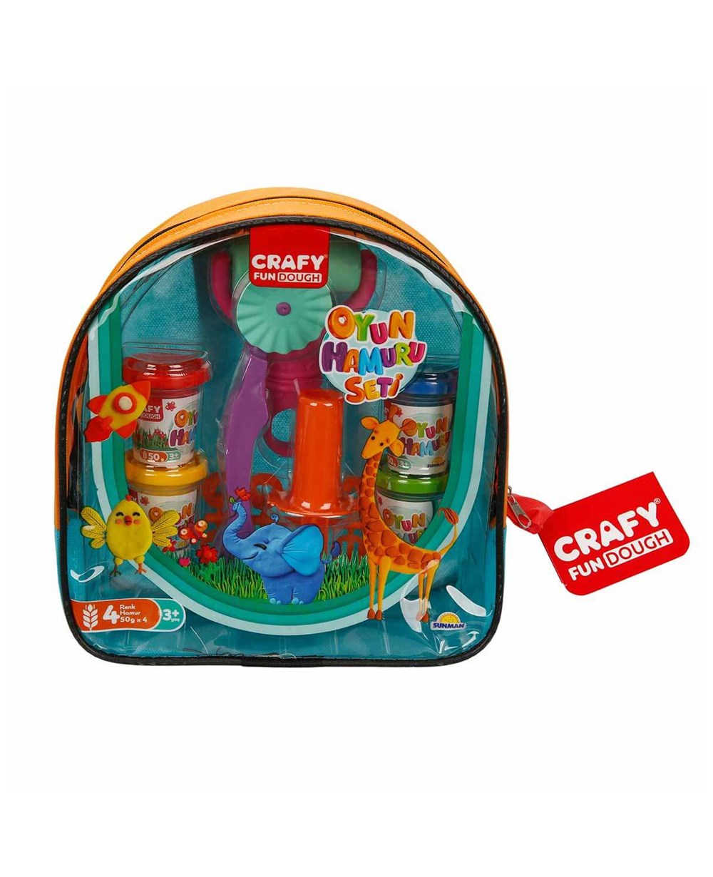 Breadcrumbut, Sunman, Crafy Oyun Seti 4 Renk Çantalı S01002786 Turuncu