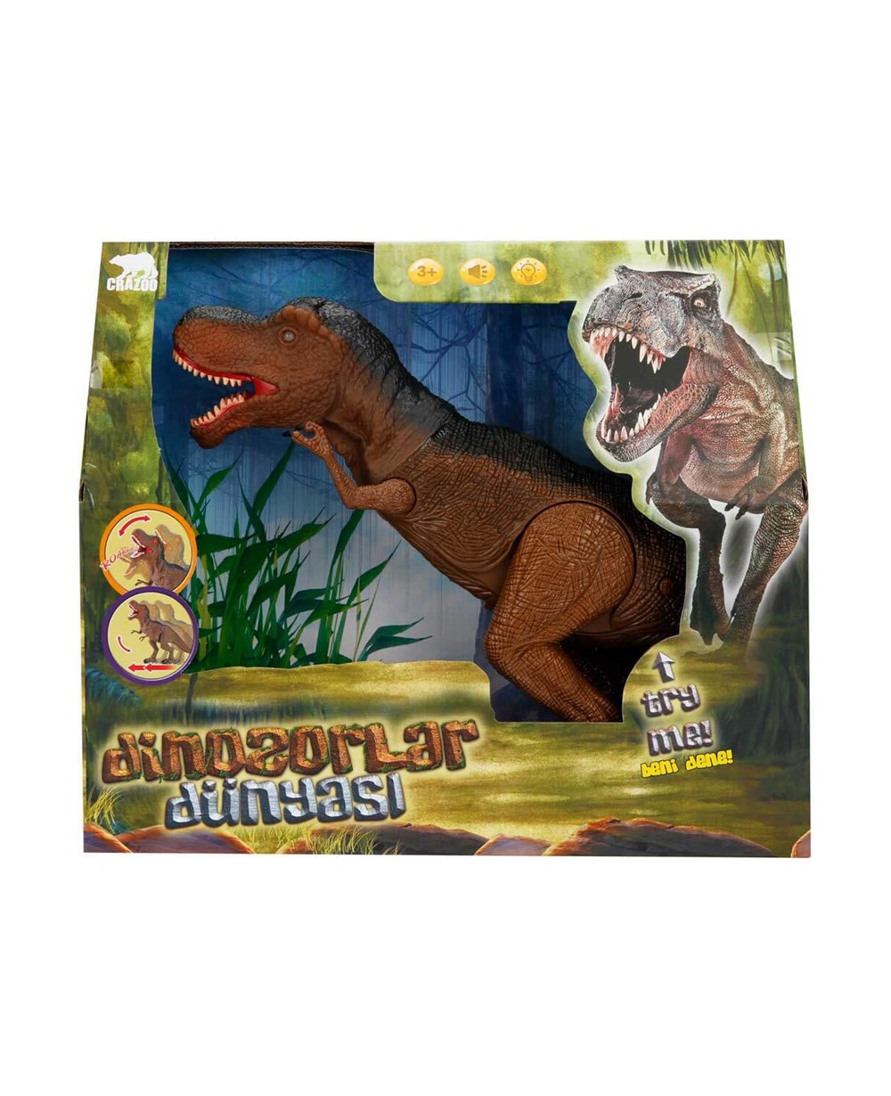 Breadcrumbut, Sunman, Crazoo Sesli ve Işıklı Büyük Dinozor 61278 Kahverengi