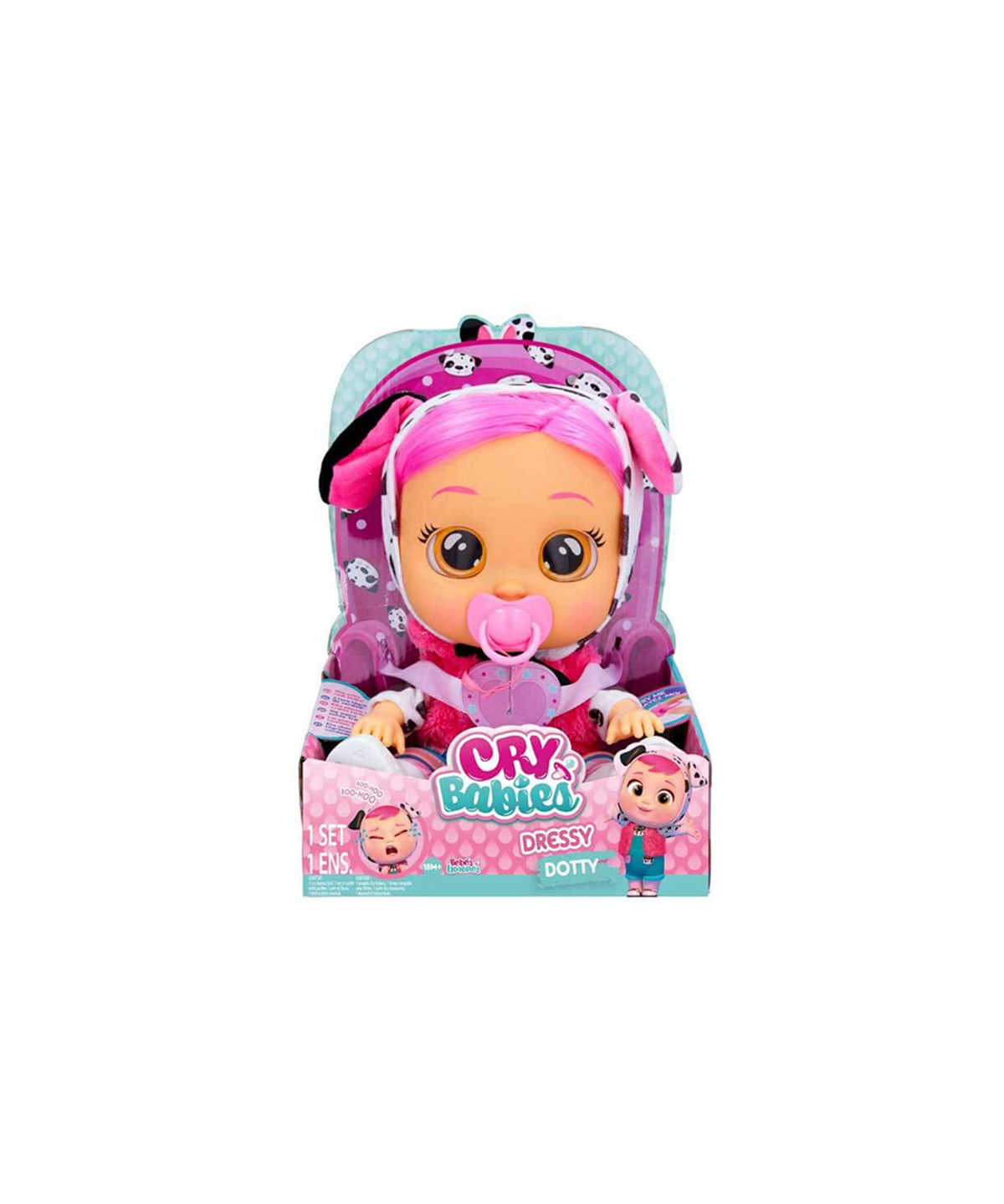Breadcrumbut, CRY BABIES, Cry Babies Ağlayan Bebekler Moda Serisi CYB23000 Dotty