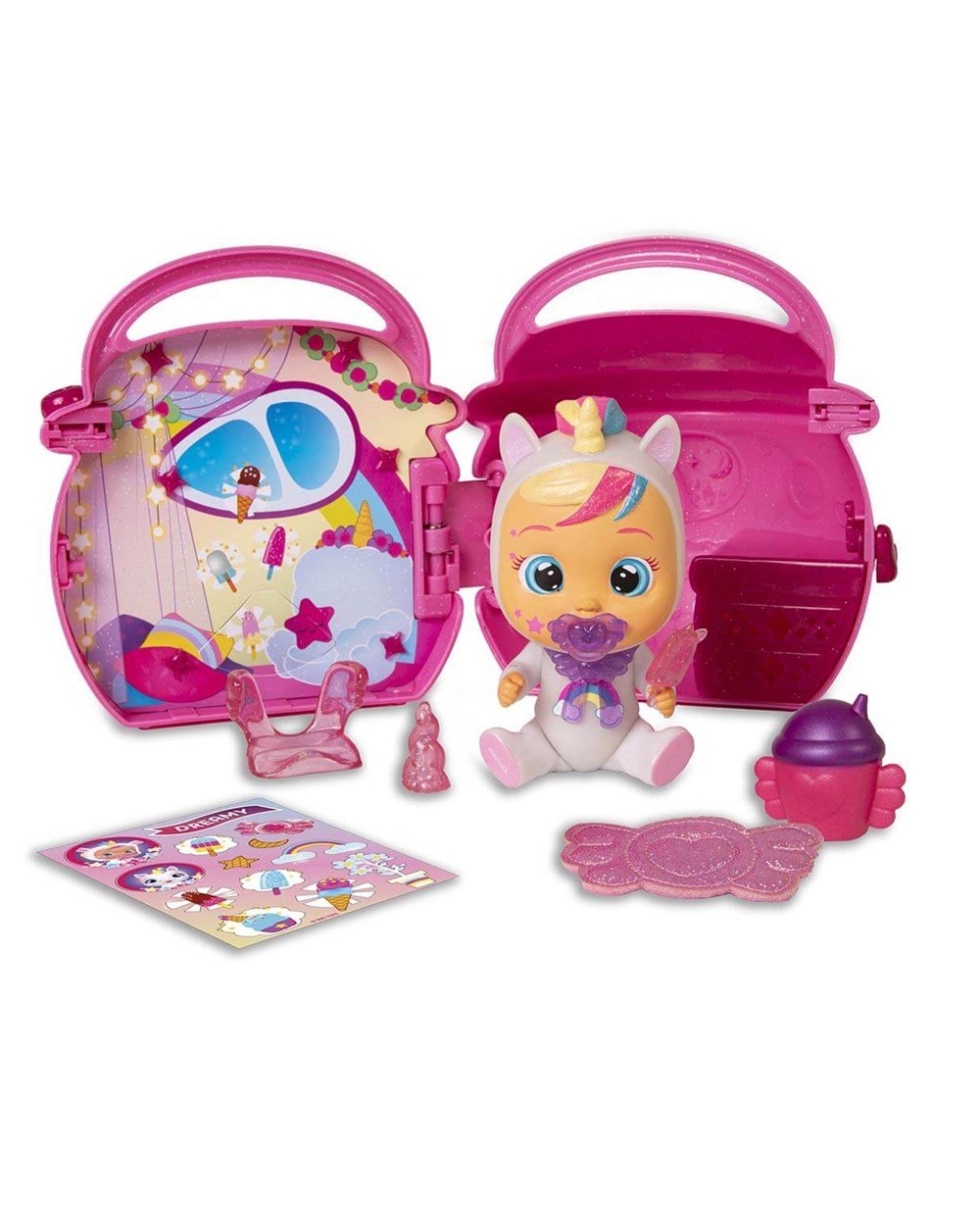 Breadcrumbut, CRY BABIES, Cry Babies Magic Tears Fantasy Paci Evler Sürpriz Paket CYM02000 Açık Pembe