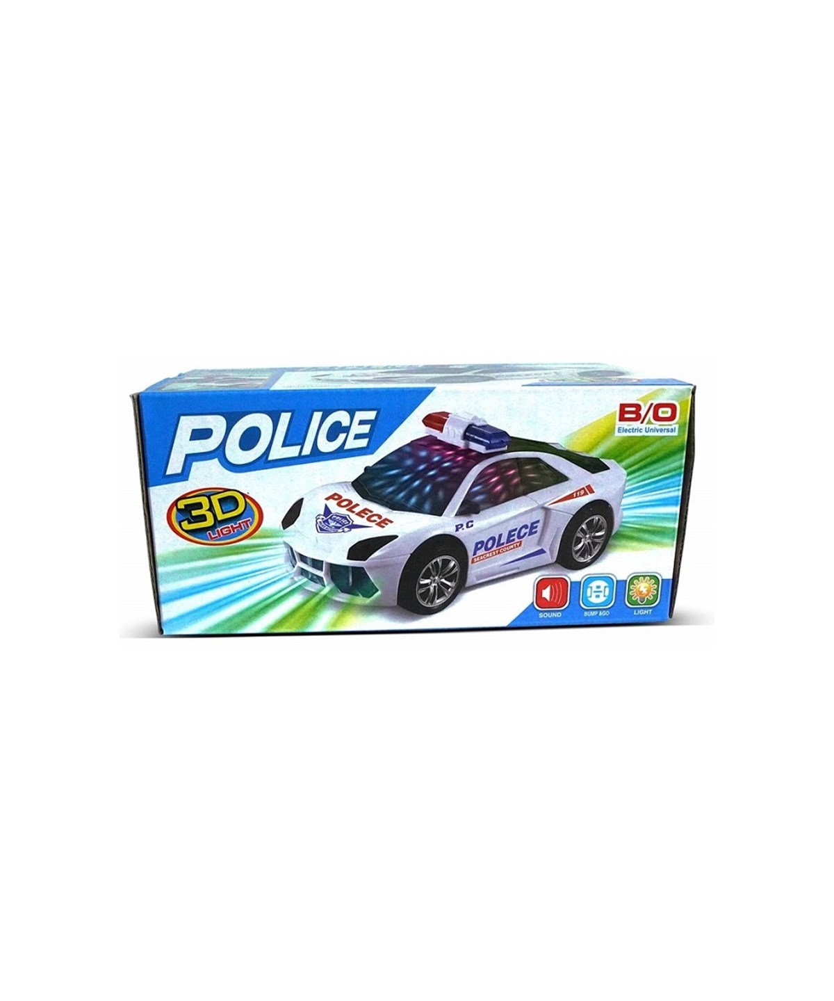 Breadcrumbut, Ceren, Ctoy 3D Işıklı Pilli Ve Sesli Polis Arabası 2017E
