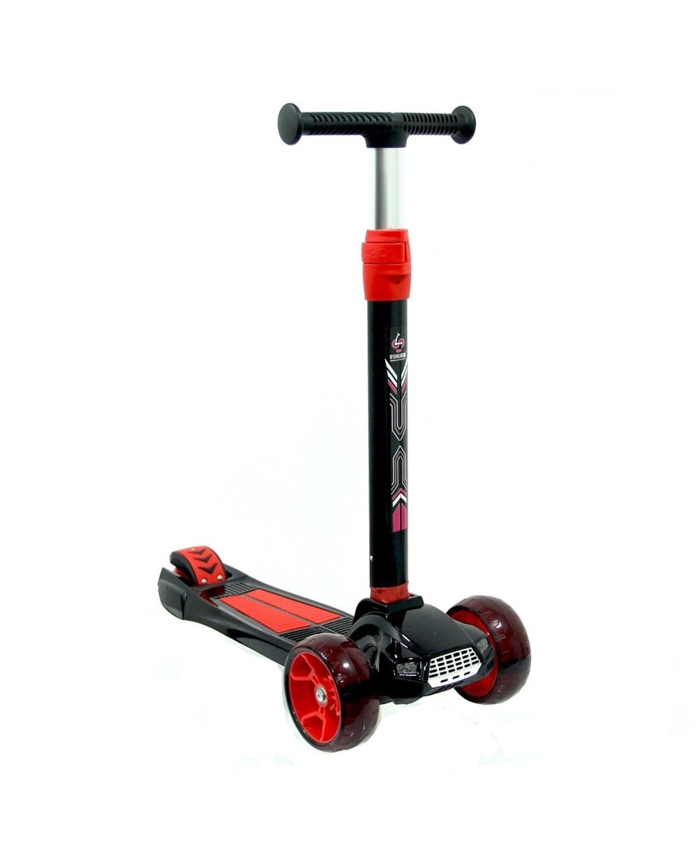 Breadcrumbut, Ceren, CTOY Araba Modelli Katlanabilir Işıklı Sesli 3 Teker Scooter 55747 Siyah