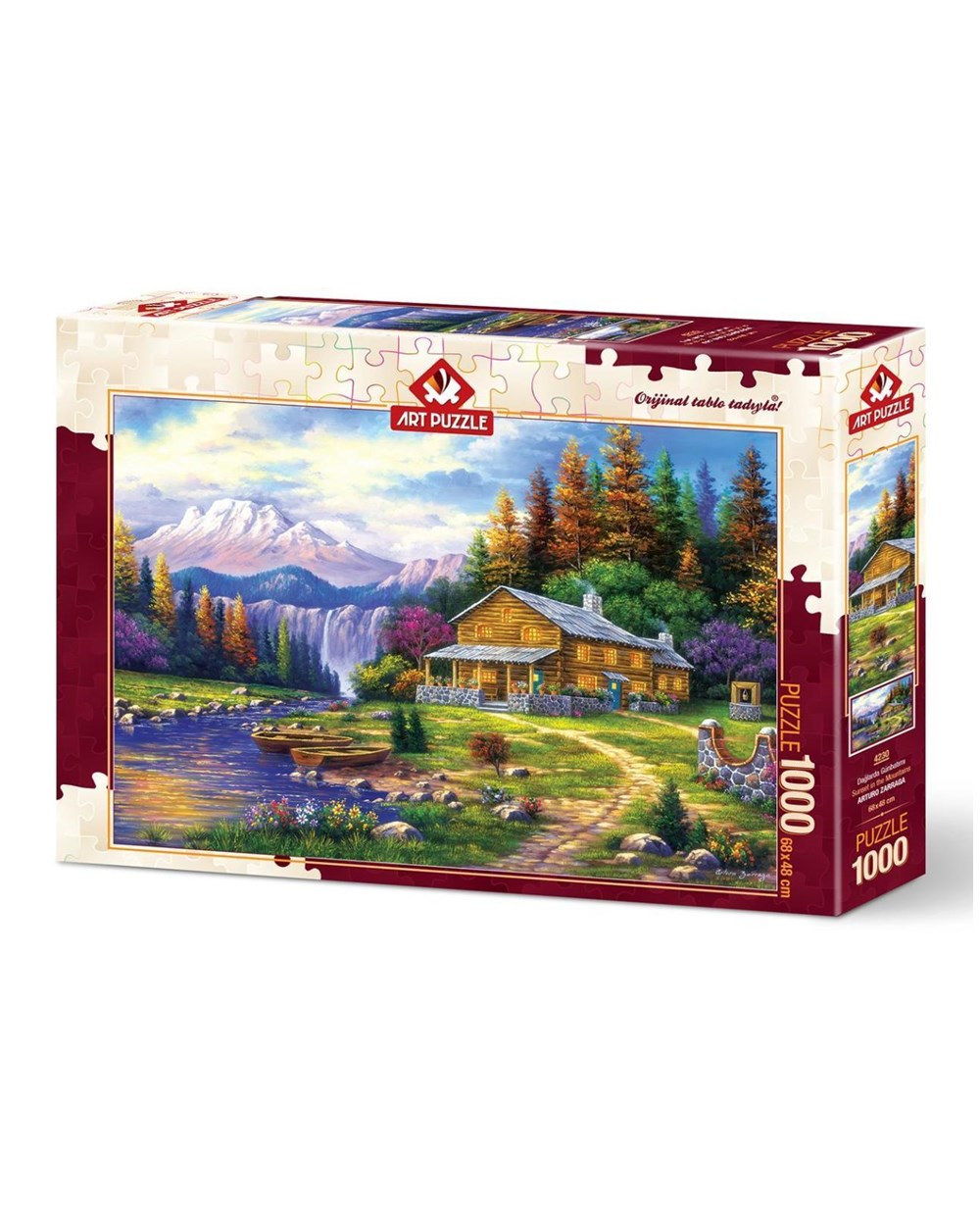 Breadcrumbut, ART PUZZLE, DAĞLARDA GÜNBATIMI - 1000 PARÇA