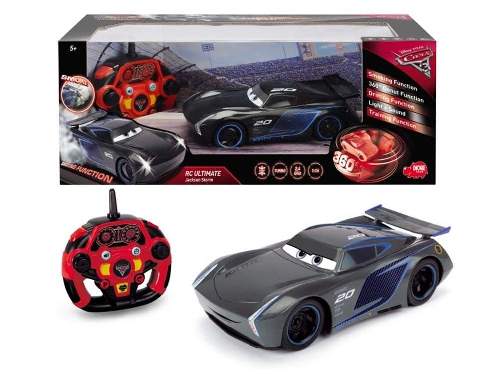 Breadcrumbut, ŞİMŞEK MCQUEEN, Dickie Cars 3 Feature Jackson Storm 1:16 Uzaktan Kumandalı Araba