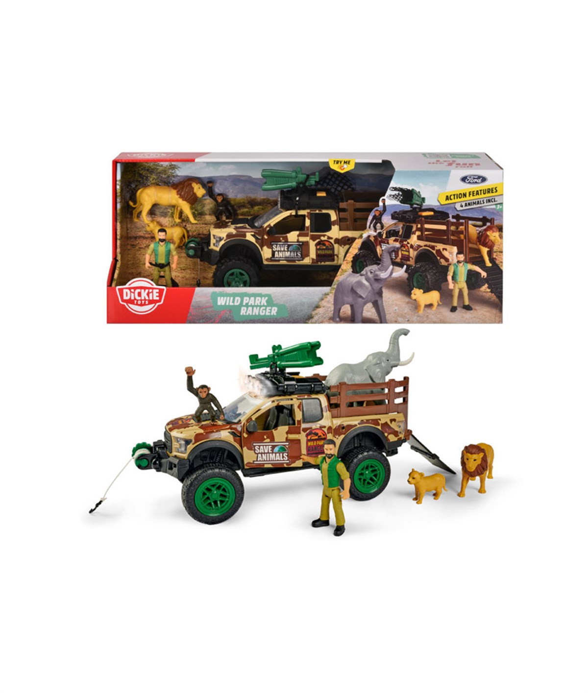 Breadcrumbut, DICKIE TOYS, Dickie Toys Wild Park Renger Sesli ve Işıklı 20 383 7016