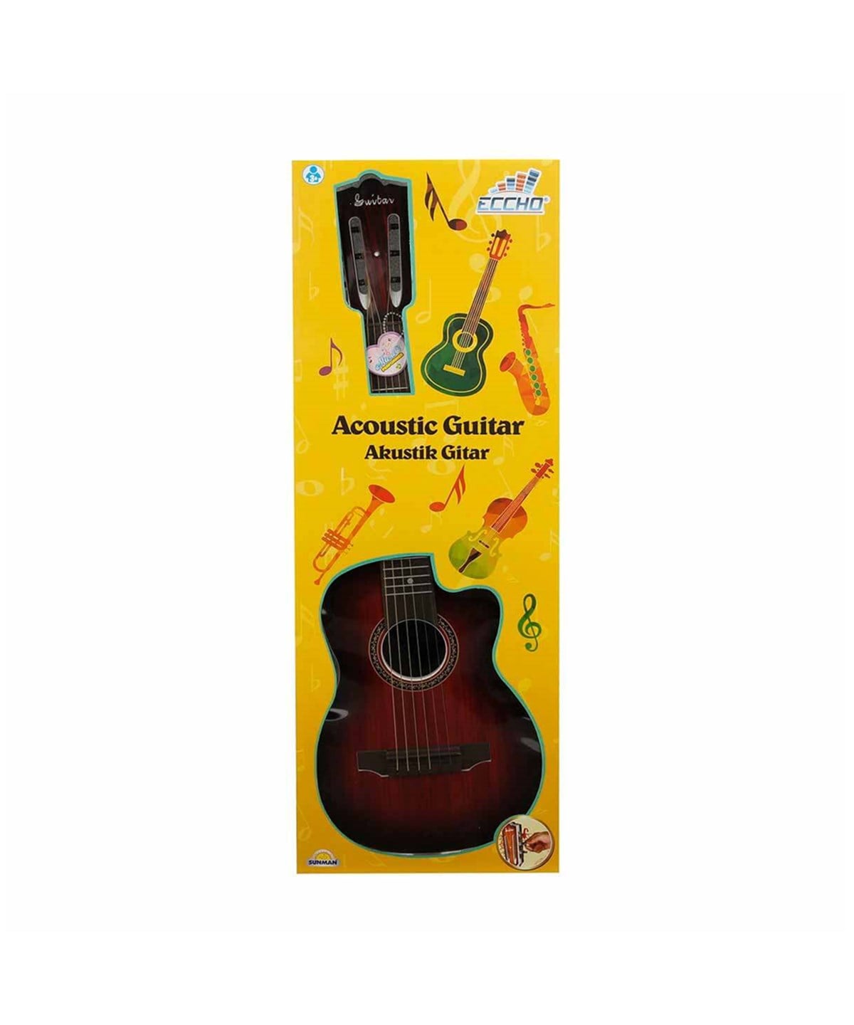 Breadcrumbut, Sunman, Eccho Akustik Gitar 69 cm 20760 Kahverengi