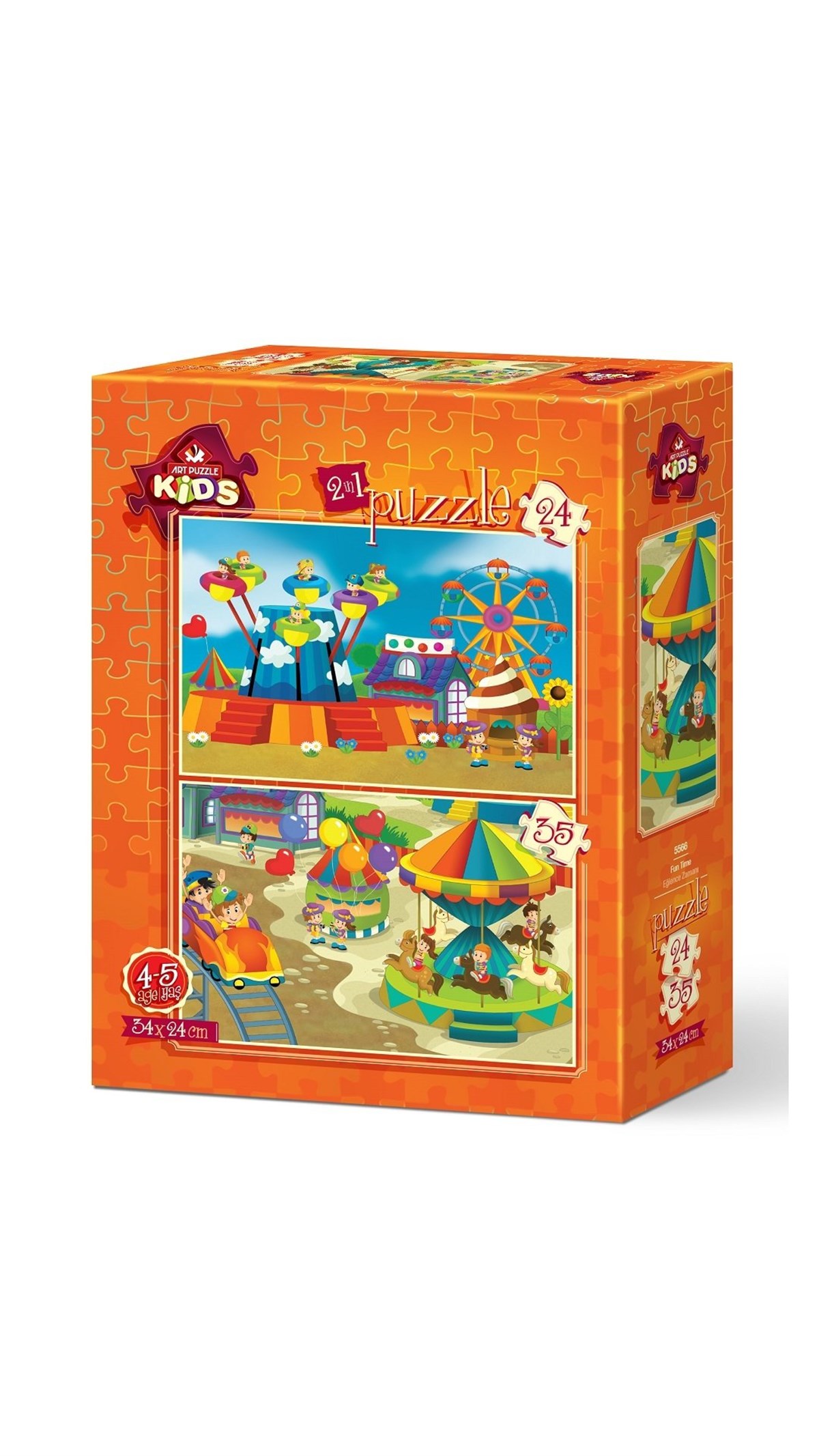 Breadcrumbut, ART PUZZLE, EĞLENCE ZAMANI - 24+35 PARÇA 5566