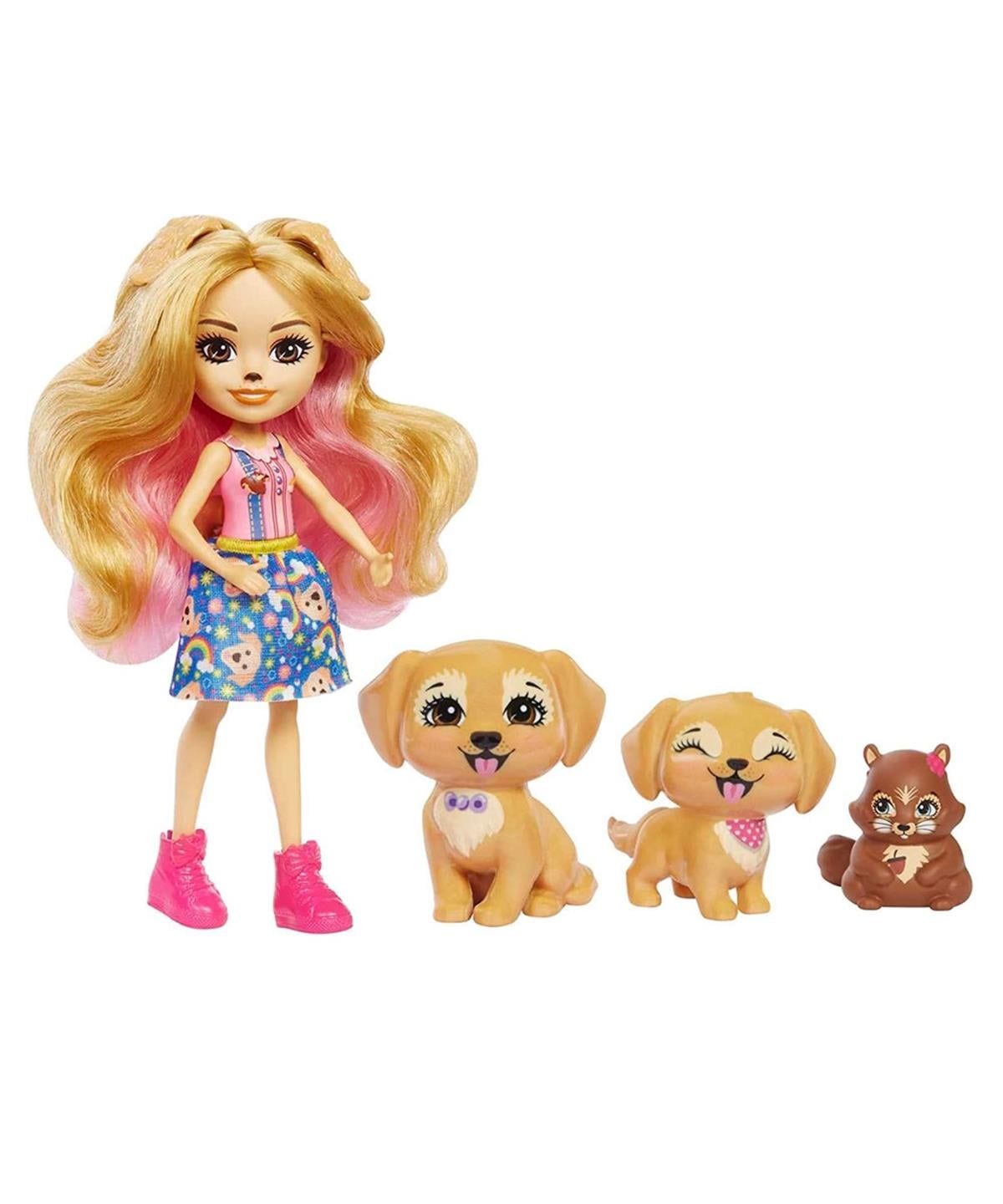 Breadcrumbut, Enchantimals, Enchantimals Aile Serileri Oyun Seti GJX43 HHB85 Gerika Golden Retriever Family