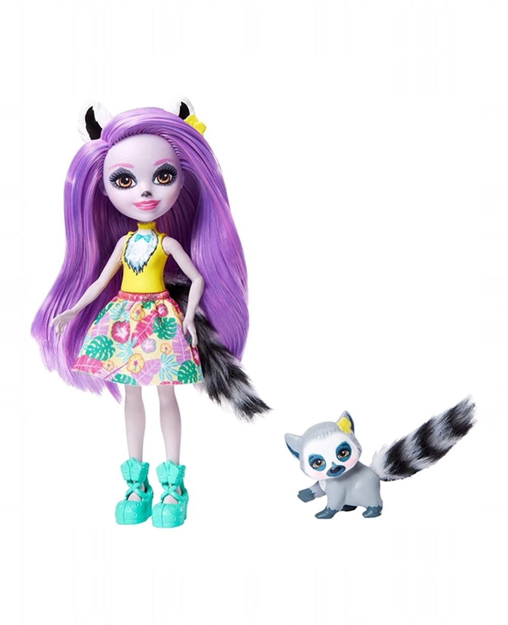 Breadcrumbut, Enchantimals, Enchantimals Karakter Bebekler DVH87 GFN44 Larissa Lemur ve Ringlet