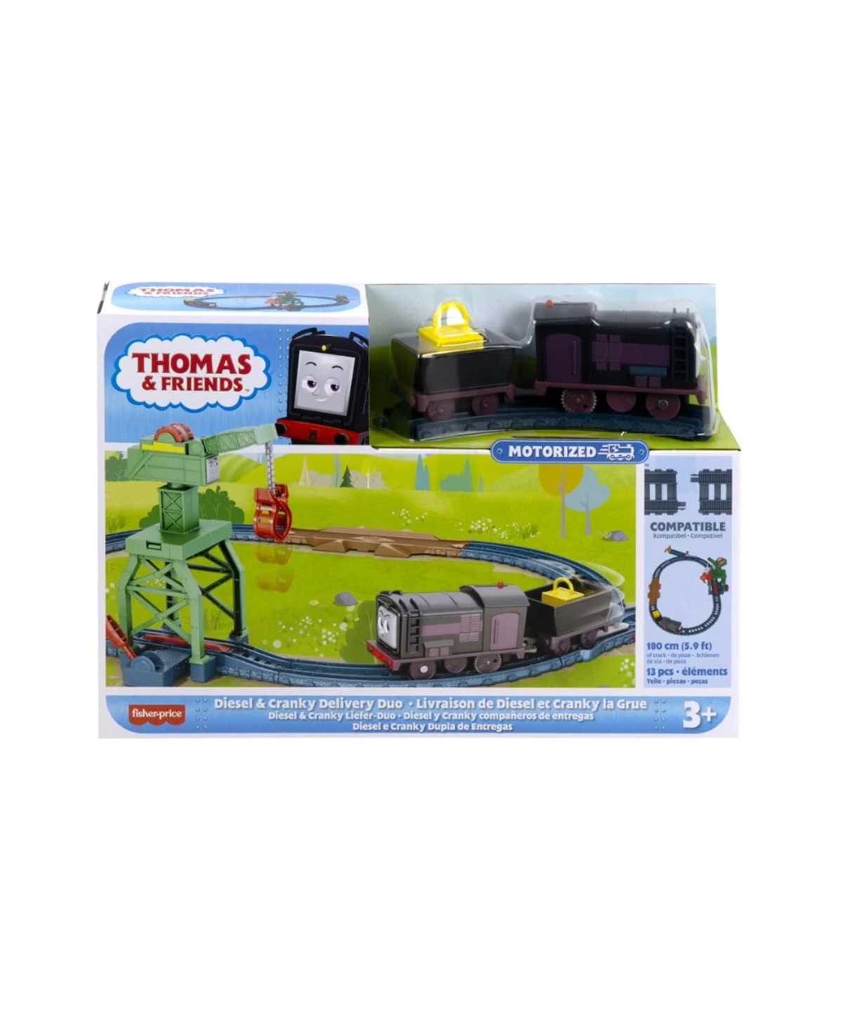 Breadcrumbut, Thomas ve Arkadaşları, Fisher Price Thomas ve Arkadaşları Motorlu Tren HGY78 HHW05 Diesel & Cranky Delivery Duo