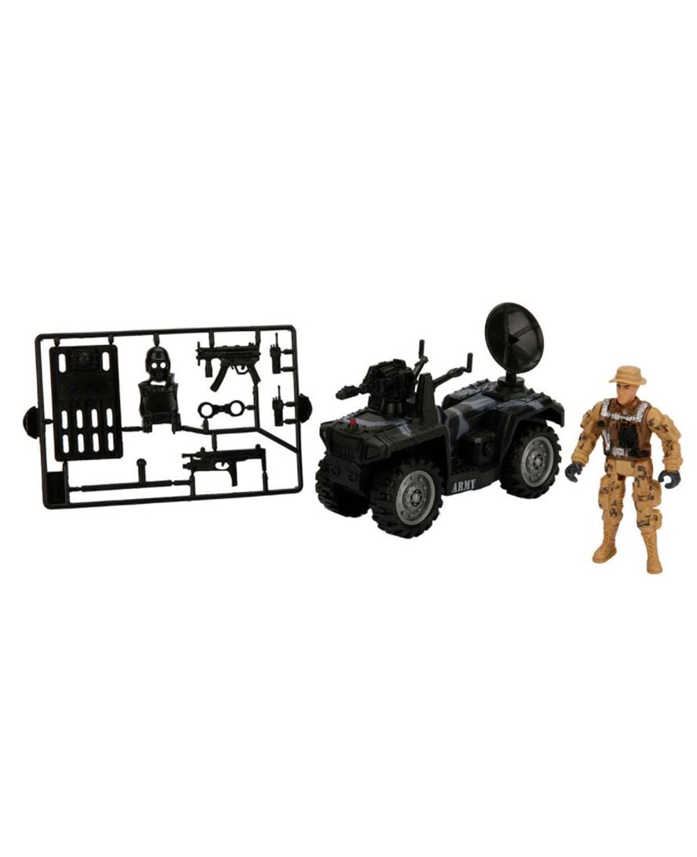 Breadcrumbut, Sunman, Hero Combat Sesli Ve Işıklı Askeri Araç Seti 10 Parça 25185 Tank