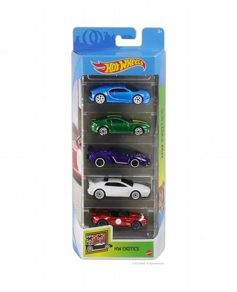 Breadcrumbut, Hot Wheels, Hot Wheels 5'li Araba Seti 01806 GTN33 HW Exotics