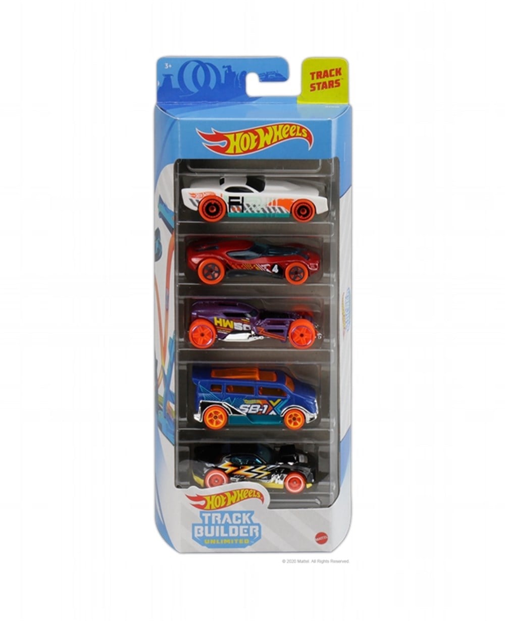 Breadcrumbut, Hot Wheels, Hot Wheels 5'li Araba Seti 01806 GTN36 Track Builder