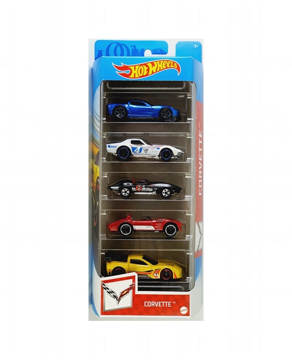 Breadcrumbut, Hot Wheels, Hot Wheels 5'li Araba Seti 01806 GTN35 Corvette