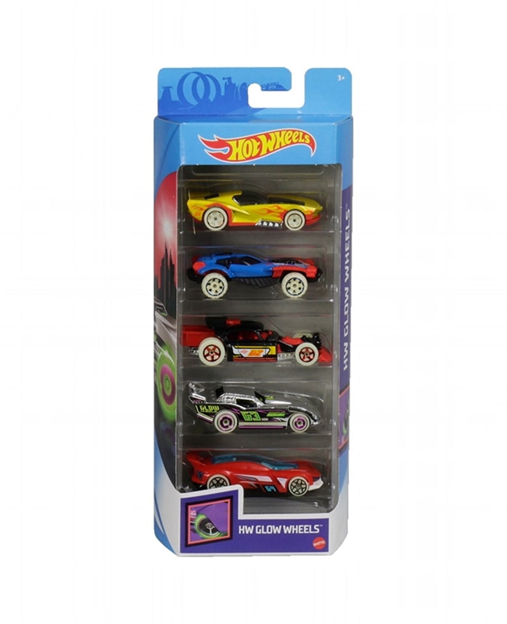 Breadcrumbut, Hot Wheels, Hot Wheels 5'li Araba Seti 01806 GHP65 HW Glow Wheels