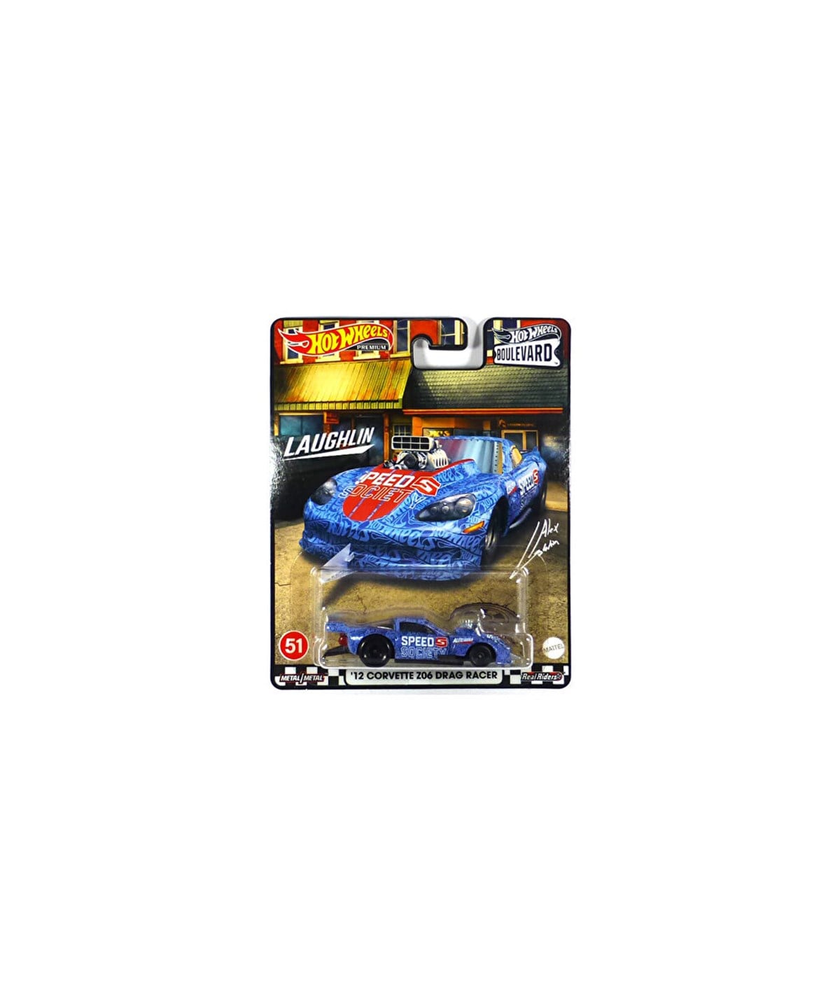 Breadcrumbut, Hot Wheels, Hot Wheels Boulevard Premium Araçlar GJT68 HCR12 12 Corvette Z06 Drag Racer