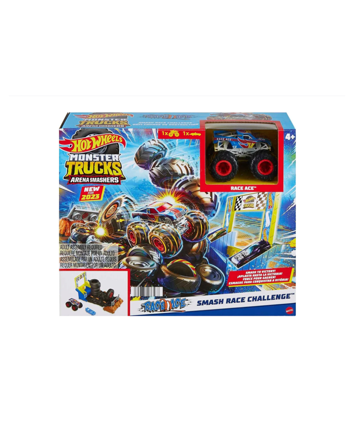 Breadcrumbut, Hot Wheels, Hot Wheels Monster Trucks Arenada Mücadeleye Başlangıç Setleri HNB87 HNB89 Race Ace Smash Race Challenge