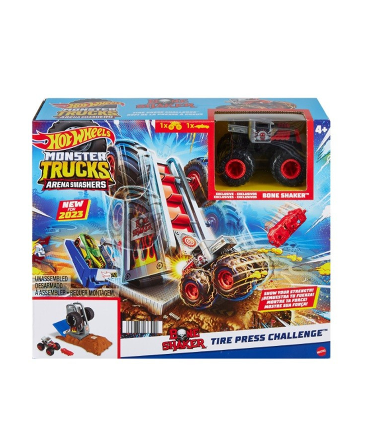 Breadcrumbut, Hot Wheels, Hot Wheels Monster Trucks Arenada Mücadeleye Başlangıç Setleri HNB87 HNB88 Bone Shaker Ultimate Crush Yard