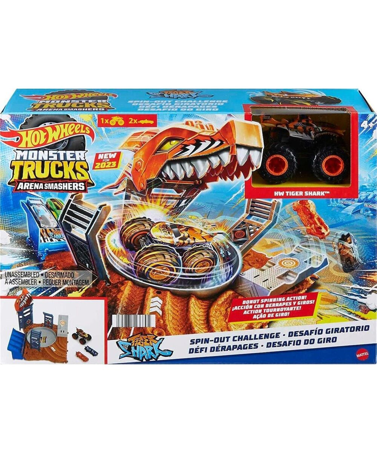 Breadcrumbut, Hot Wheels, Hot Wheels Monster Trucks Arenada Yarı Final Setleri HNB92 HNB93 Tiger Shark