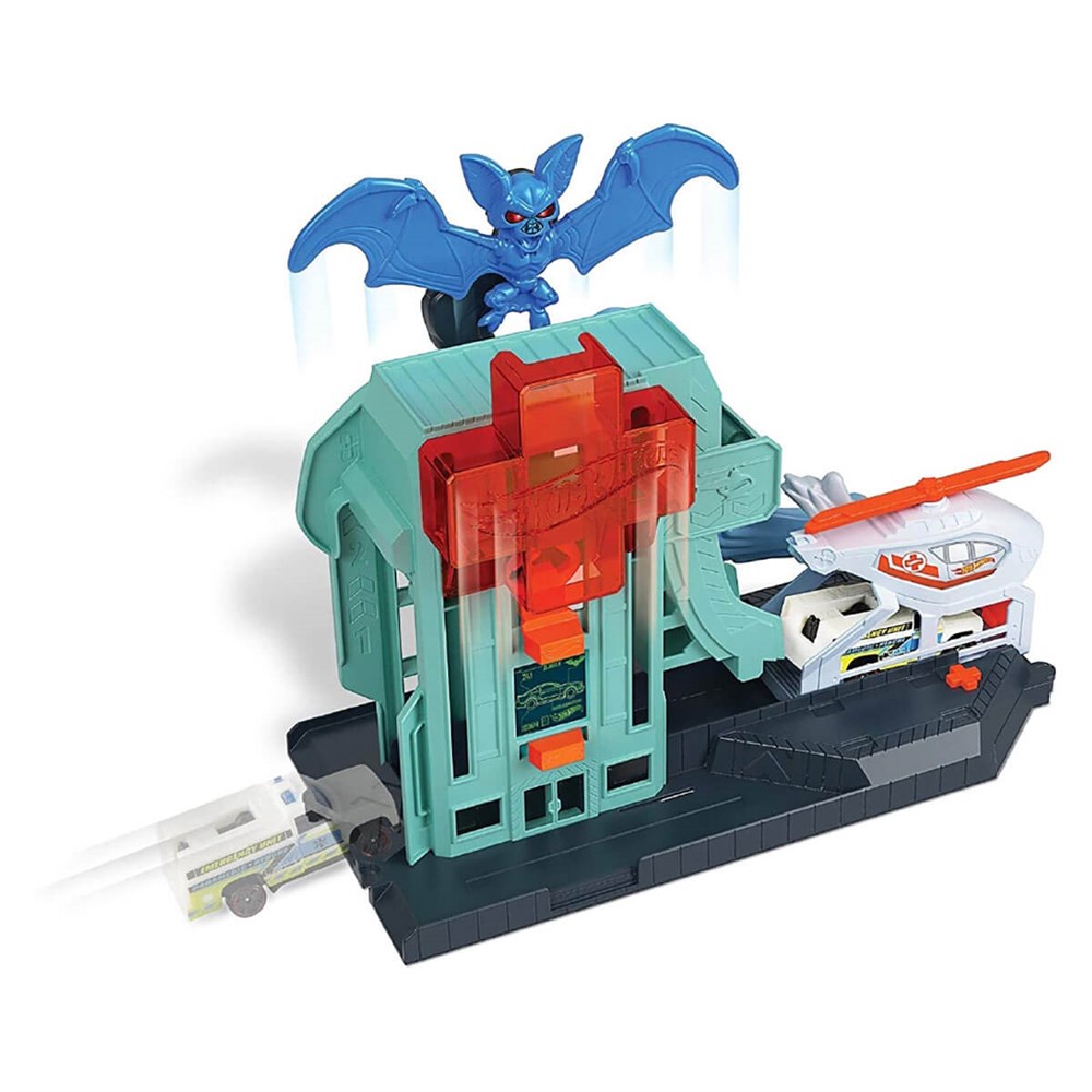 Breadcrumbut, Hot Wheels, Hot Wheels Şehirde Yaratıcılık Macerası Oyun Setleri FNB05 GJK90 Yarasanın Hava Saldırısı
