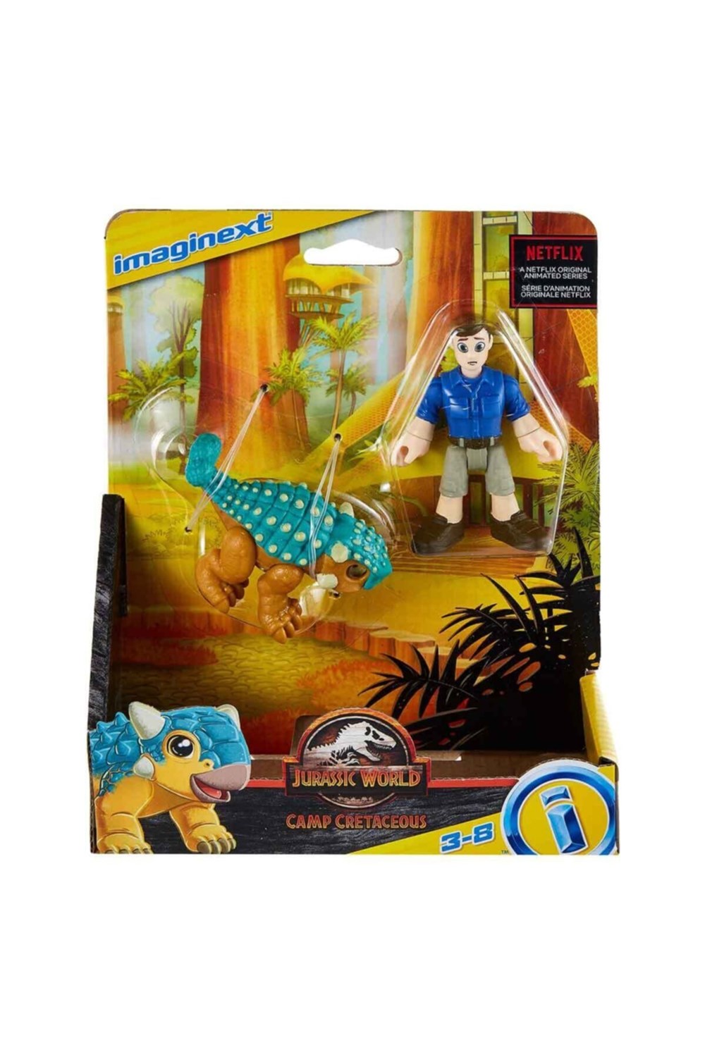 Breadcrumbut, Imaginext, Imaginext Jurassic World Dinozor Figürleri FMX92 HCJ05 Camp Cretaceous 2'Li Figür
