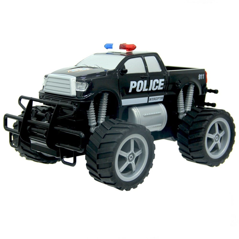 Breadcrumbut, Sunman, Jumbo Wheels 1:18 Kumandalı Şarjlı Polis Arabası Işıklı FF 30240 Interceptor