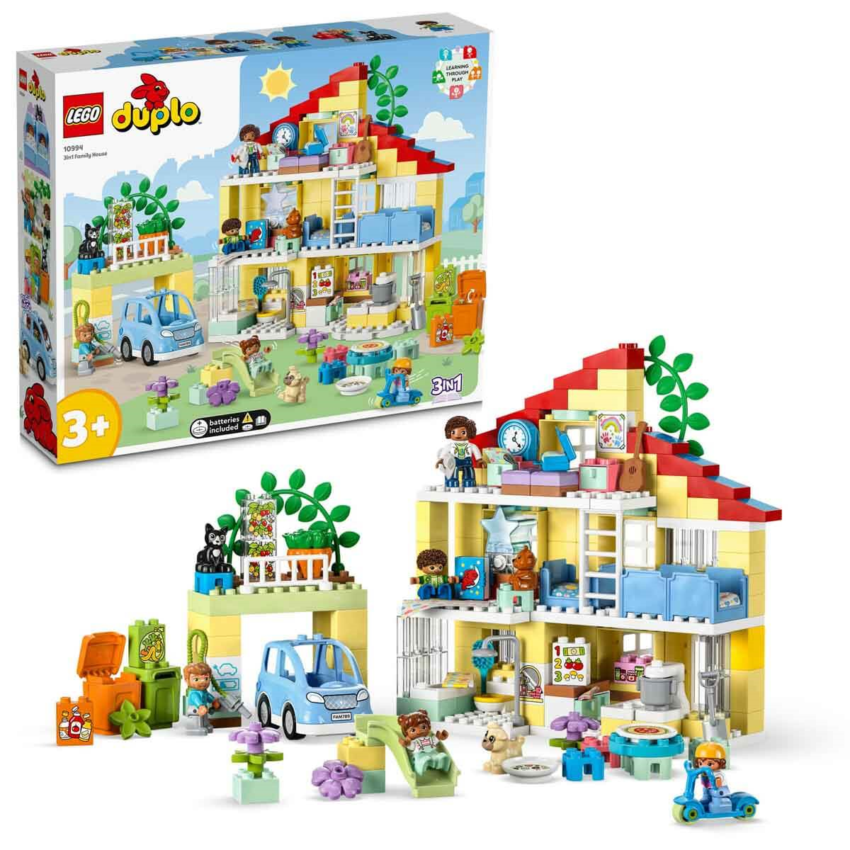 Breadcrumbut, Lego, LEGO DUPLO Kasabası 3’ü 1 Arada Aile Evi 10994