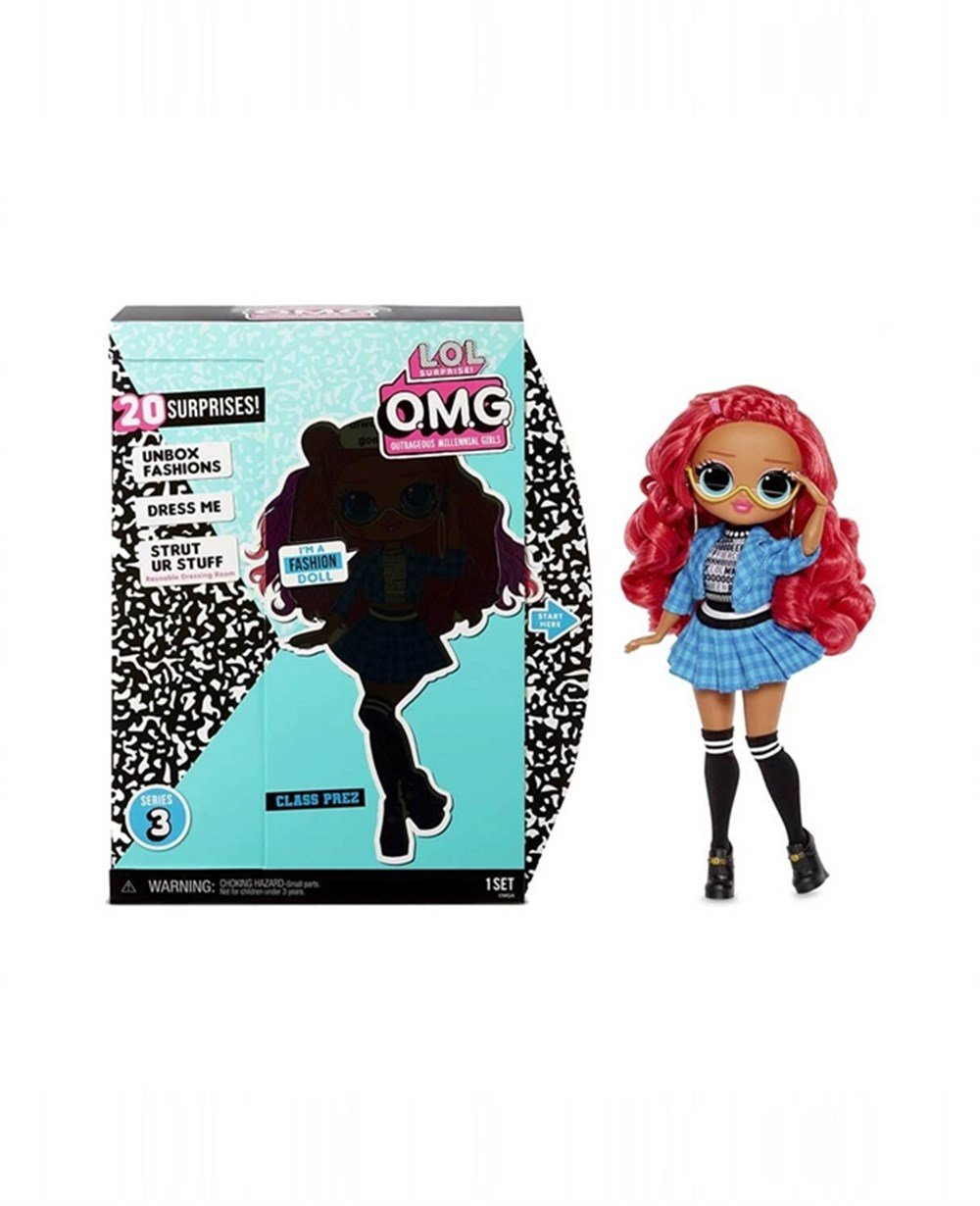 Breadcrumbut, L.O.L. Surprise - LOL Bebek, LOL Bebek Çok Gizli Bebekler 20 Sürpriz S3 LLUE0000 98294 Class Prez